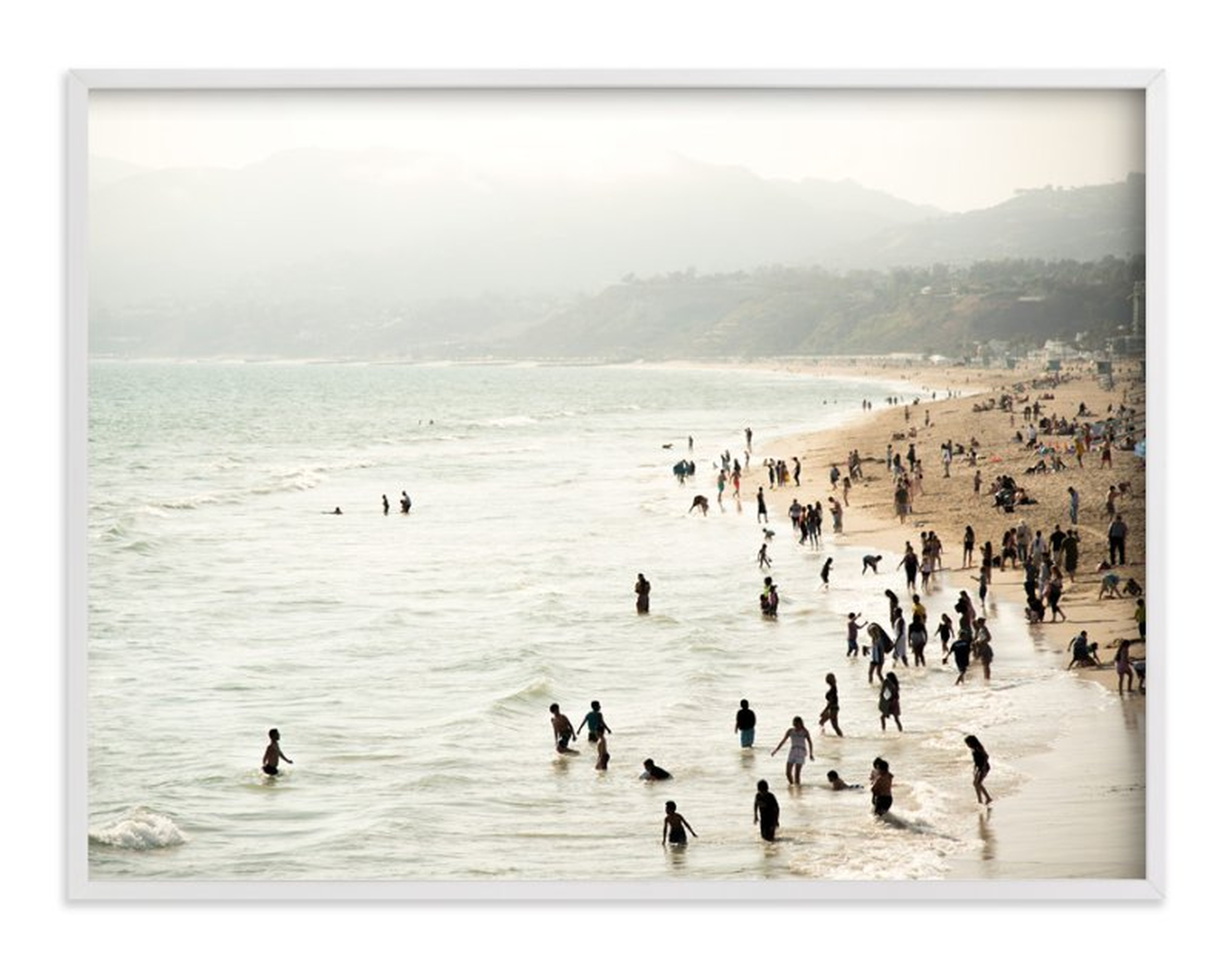 Seaside Contrast  - 40x30 - White Wood Frame - Minted