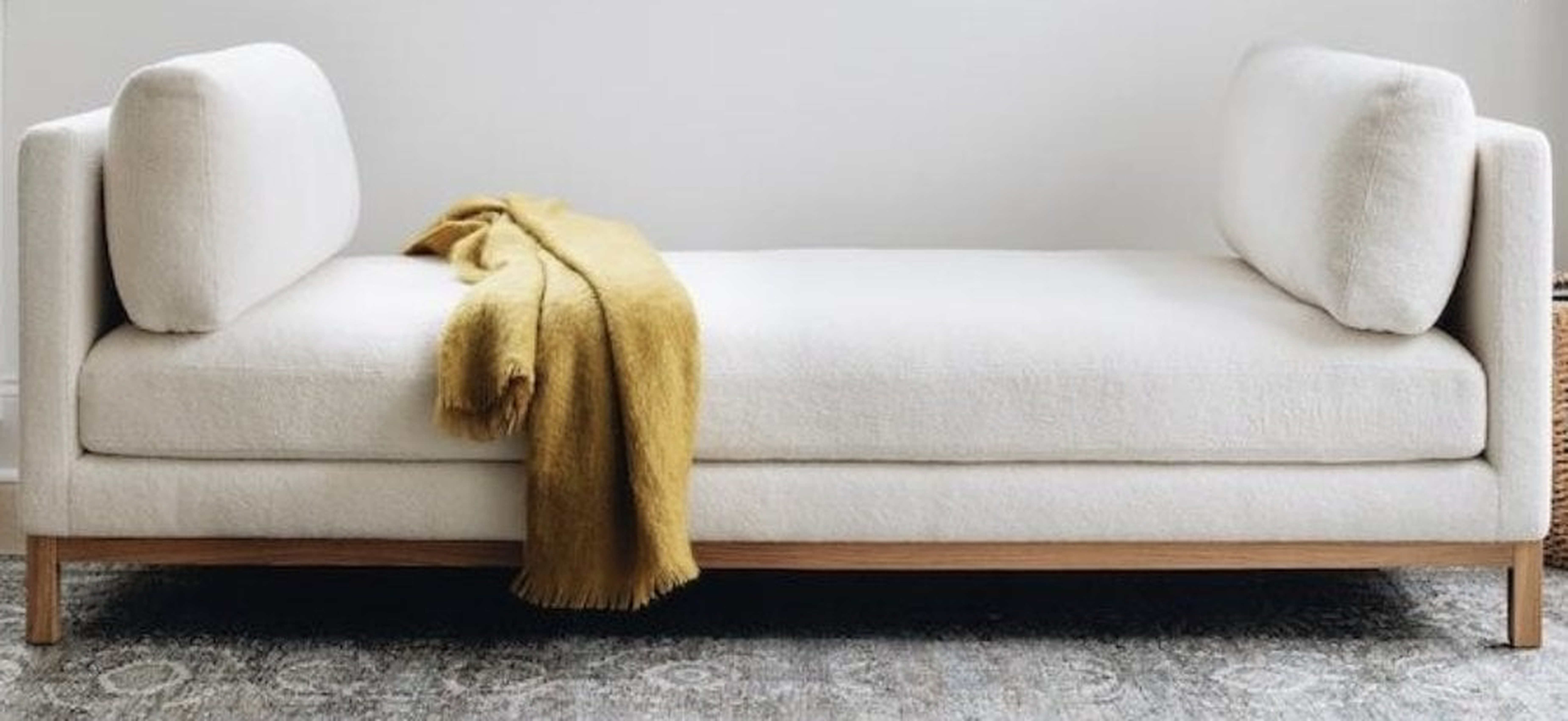 JASPER Daybed Alabaster Performance Linen Weave - Interior Define