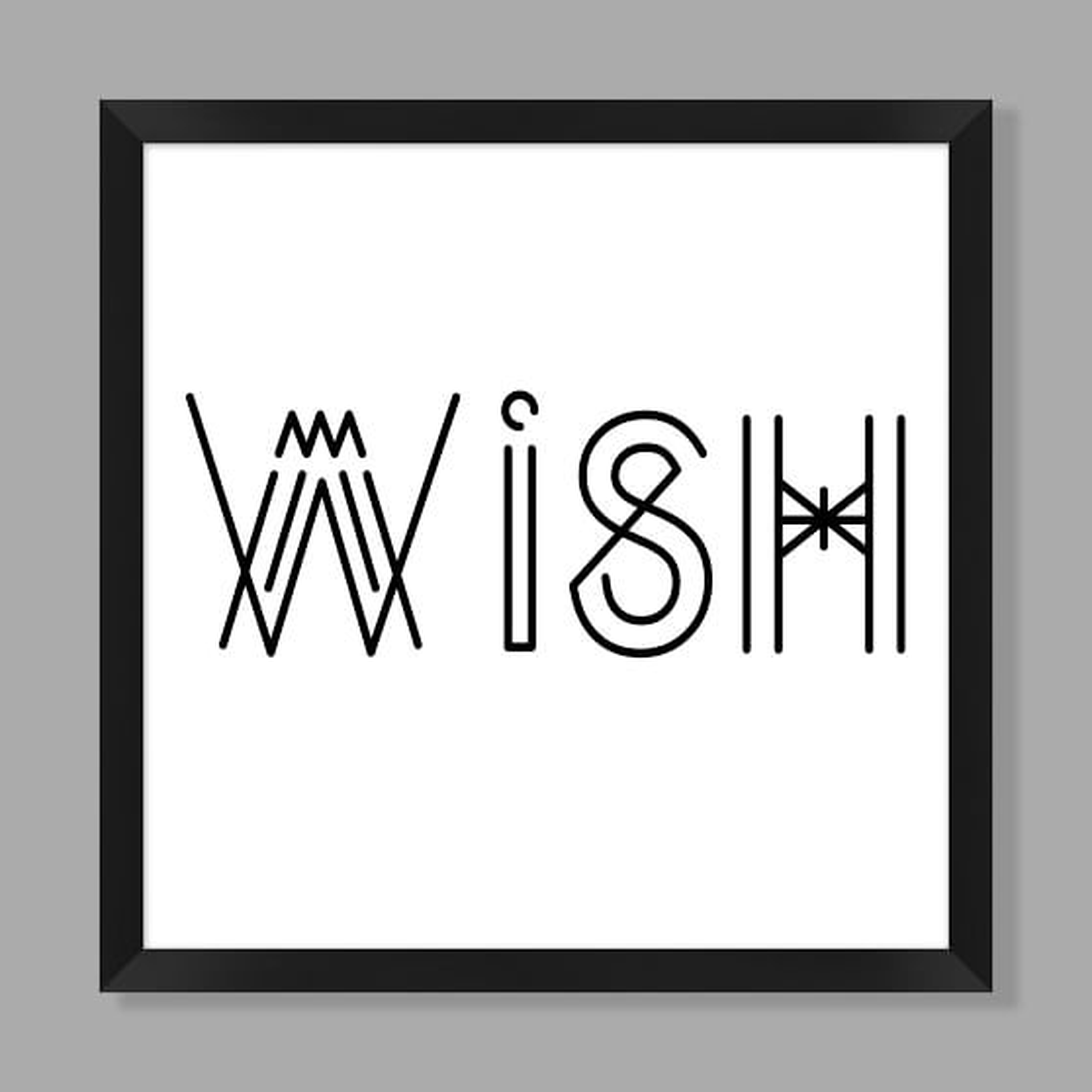 Wish Framed Art, 27.75"x27.75" - Pottery Barn Teen