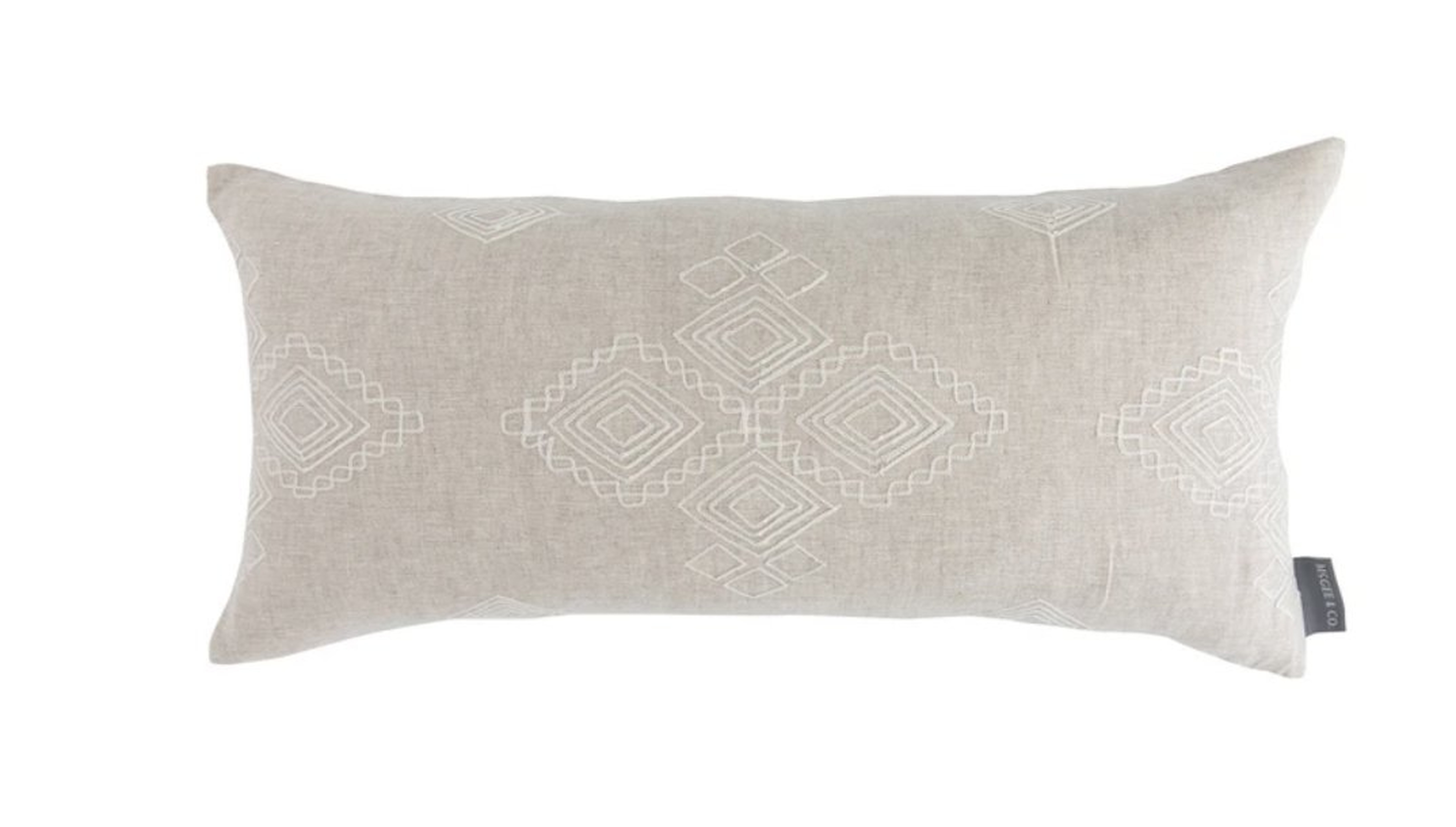 Jamille Woven Pillow Cover, 24" x 12" - McGee & Co.