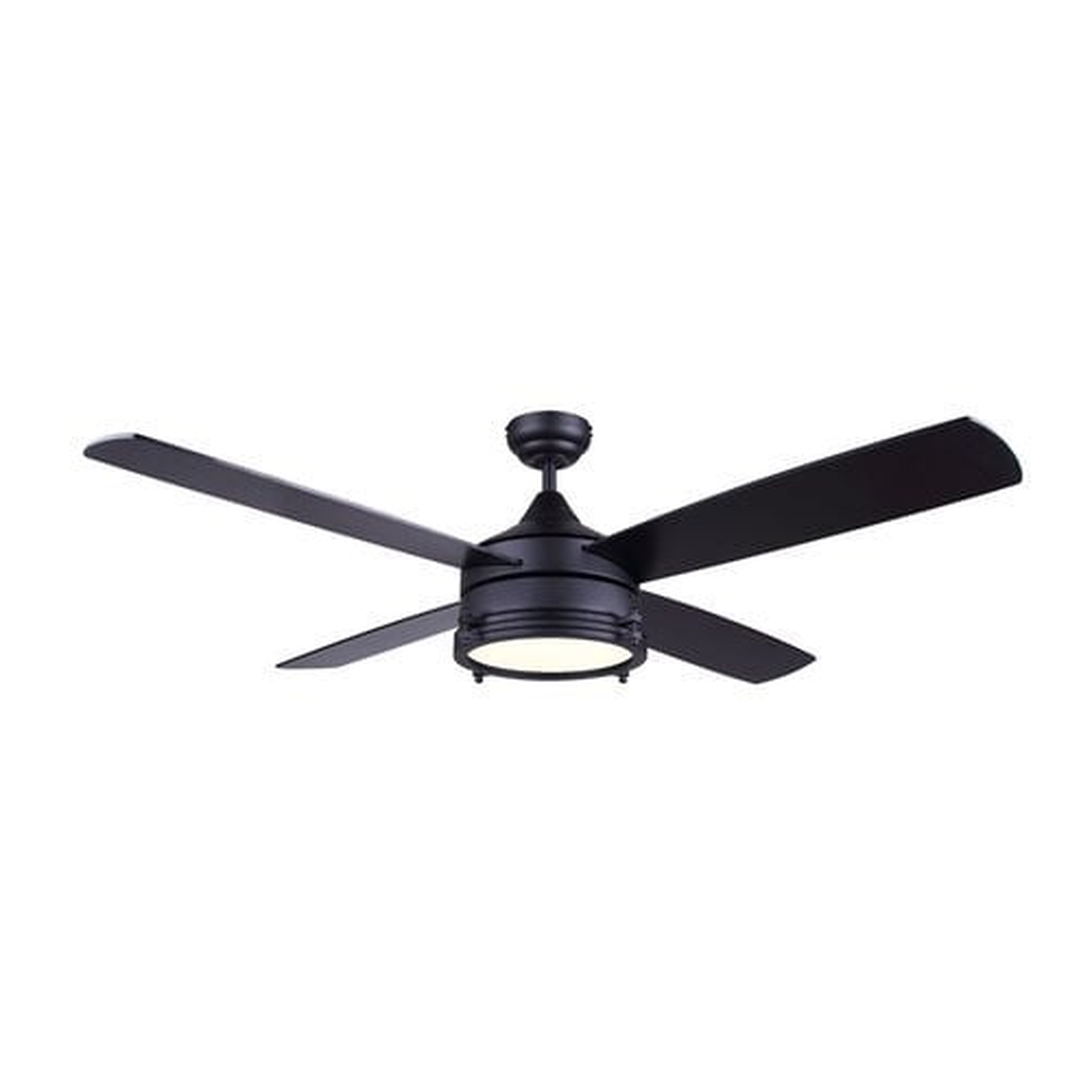 52'' Wilkerson 4 - Blade LED Standard Ceiling Fan with Remote Control and Light Kit Included - Wayfair
