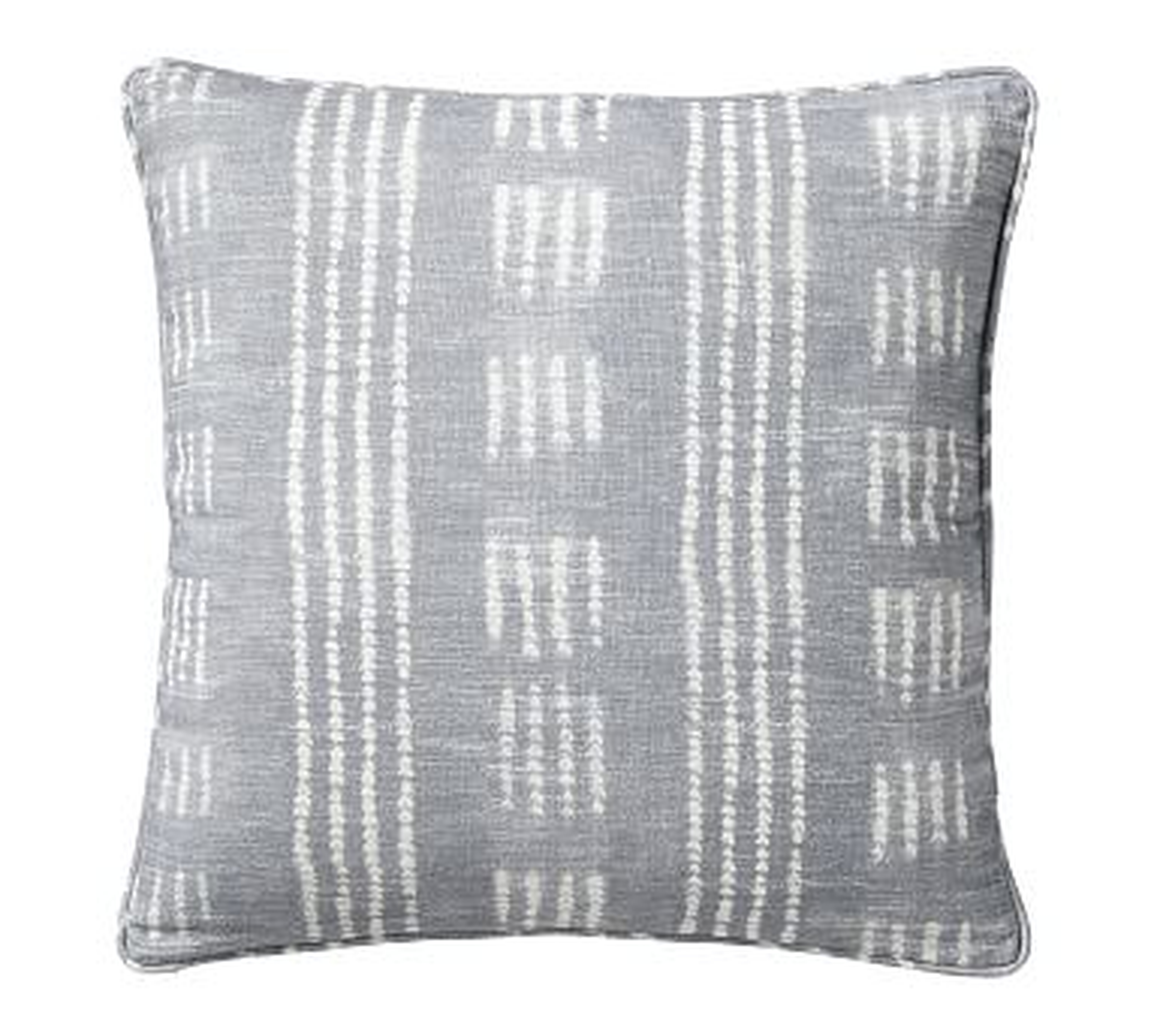 Shibori Dot Pillow, Gray, 20" - Pottery Barn