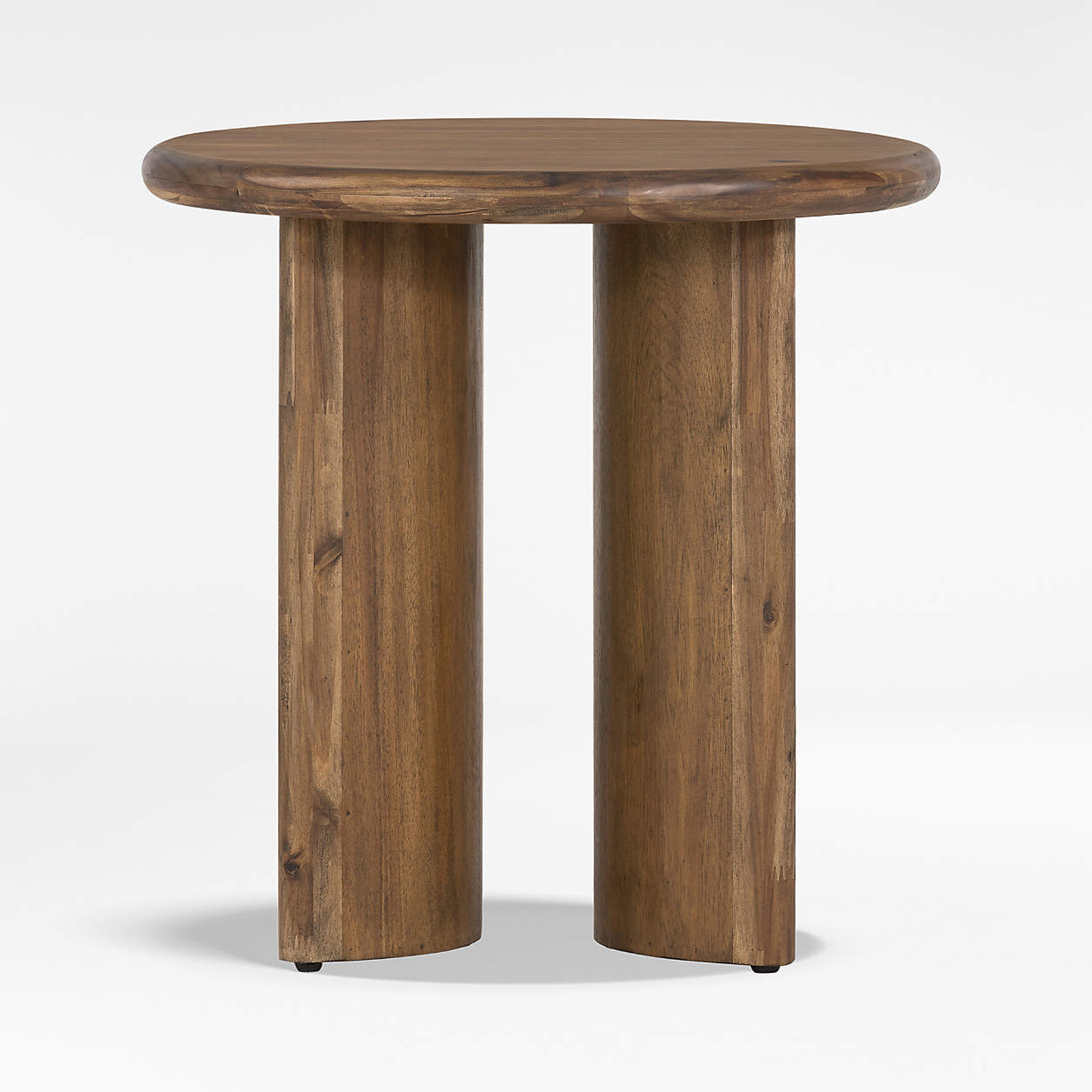 Panos Acacia Wood End Table - Crate and Barrel