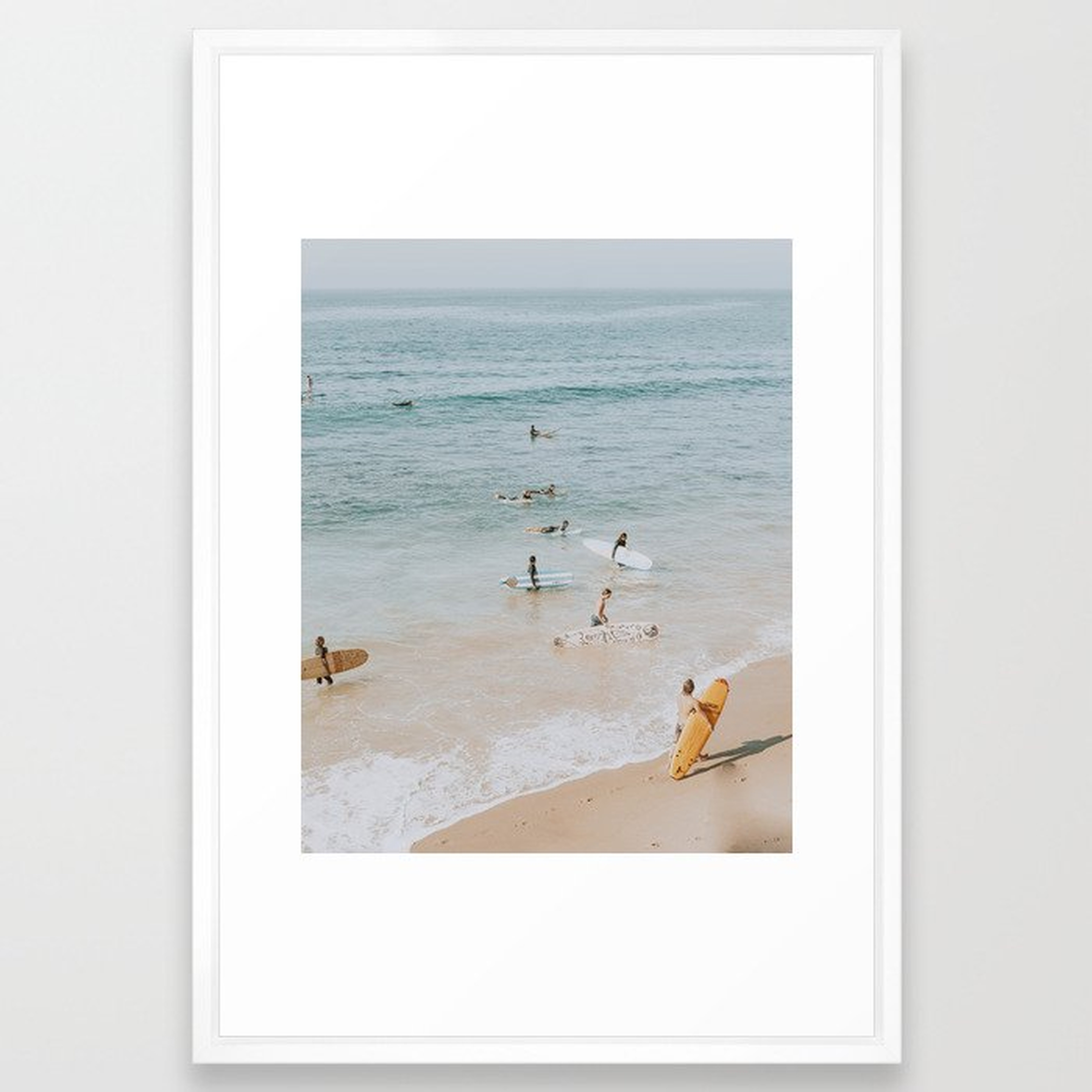 lets surf iii Framed Art Print - Society6