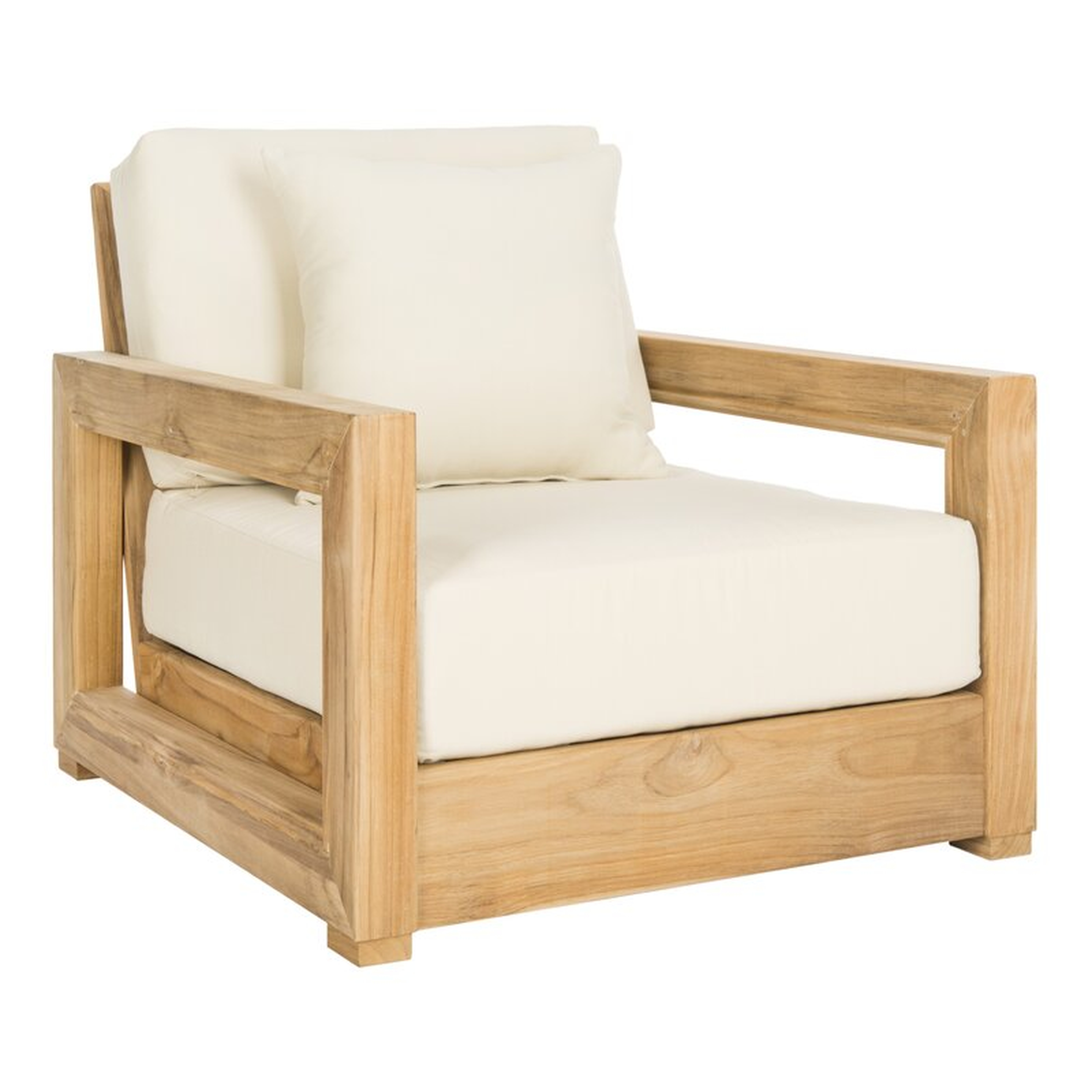 Montford Teak Patio Chair with Cushions - Perigold