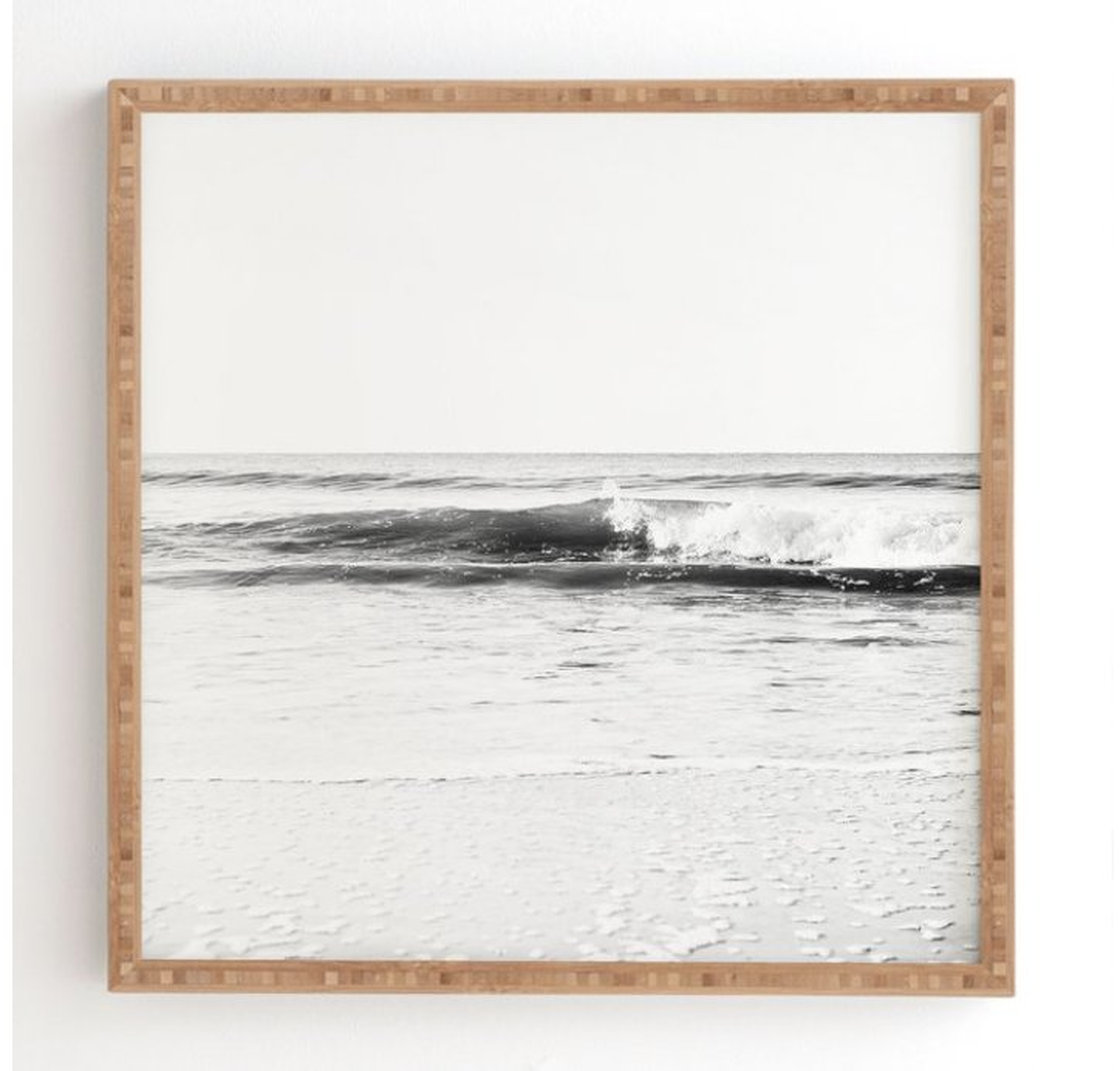 SURF BREAK Framed Wall Art By Bree Madden (21"x21" Framed) - Wander Print Co.