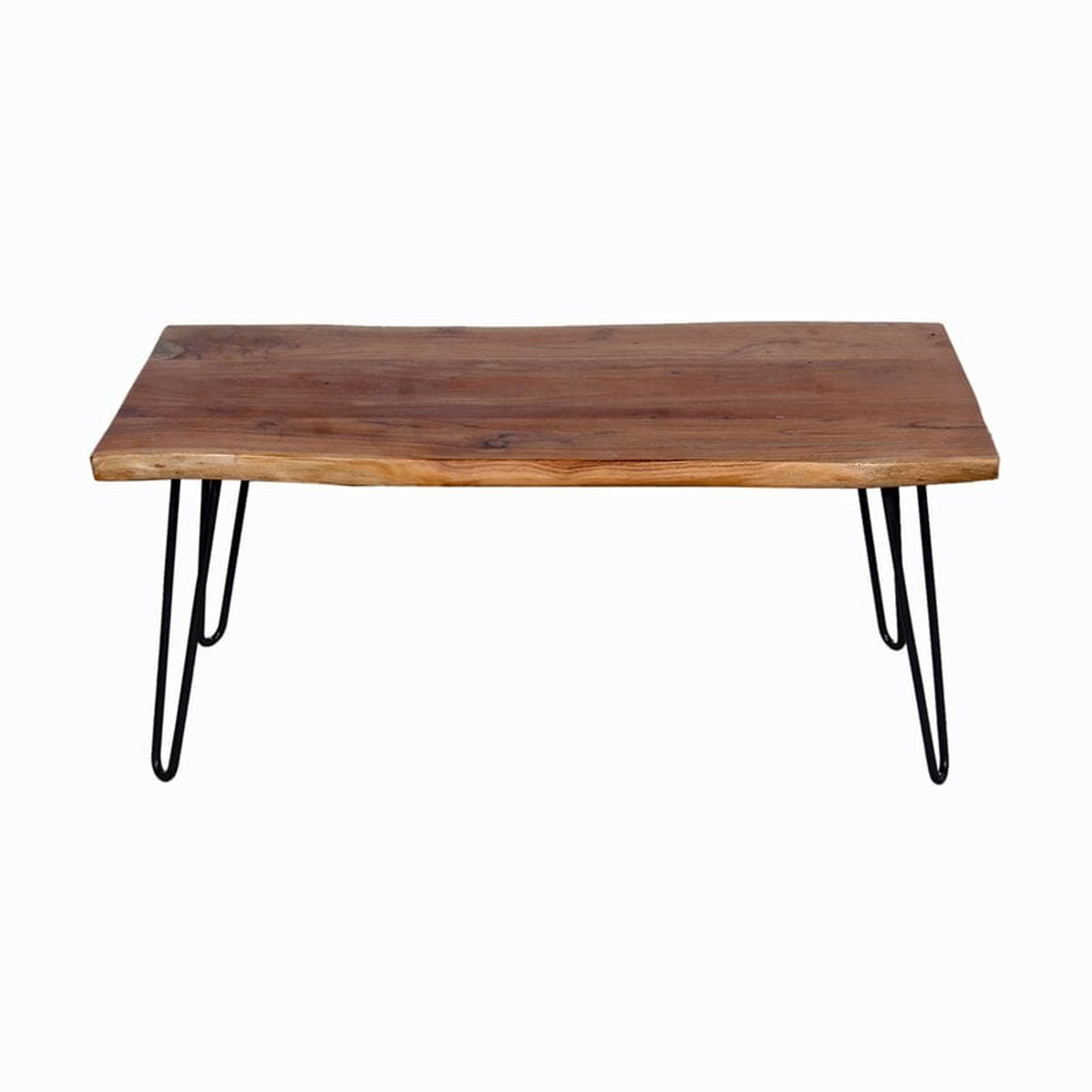 Tindle Live Edge Hairpin Coffee Table - Wayfair
