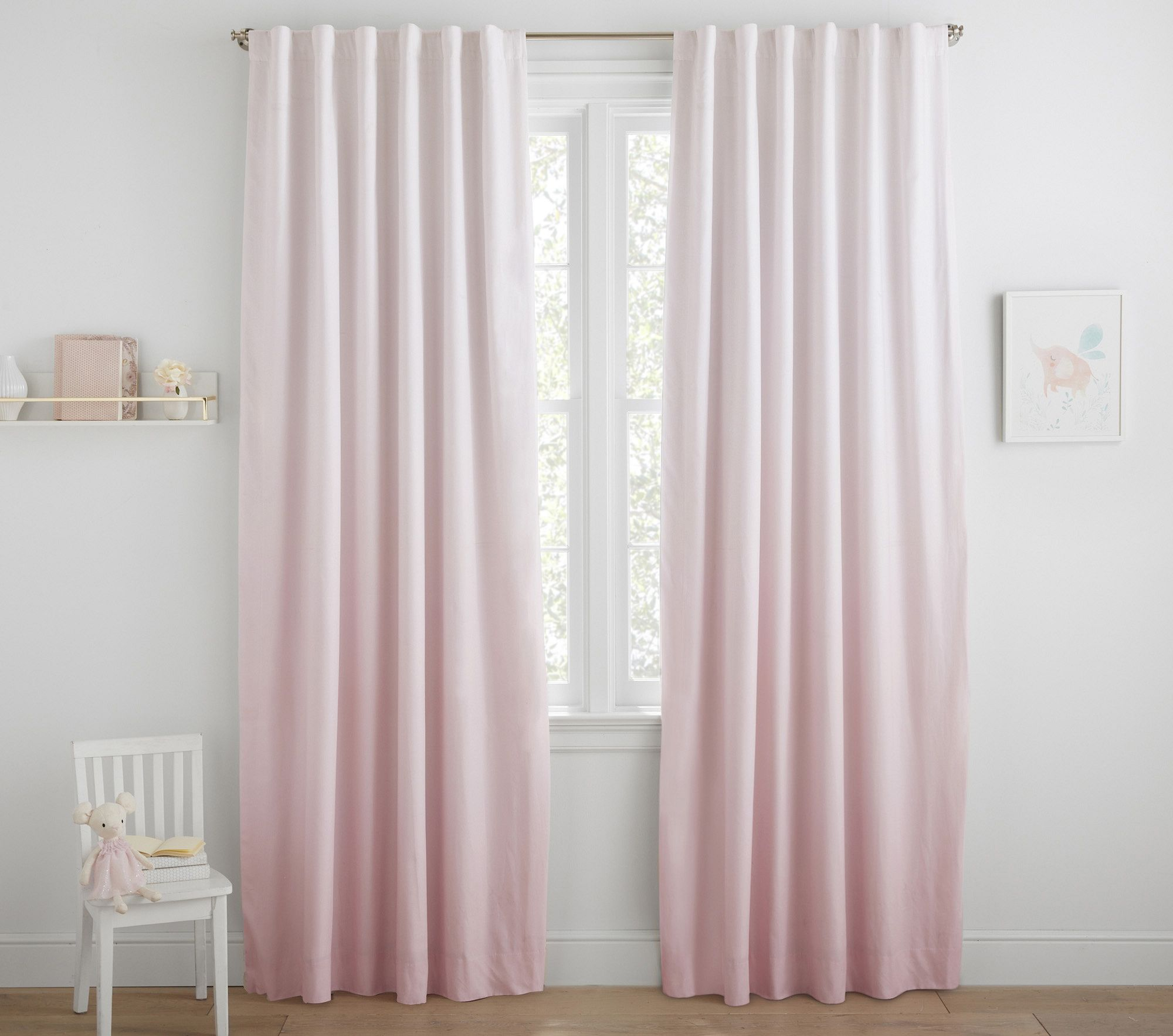 Ombre Blackout Curtain Panel - Pottery Barn Kids