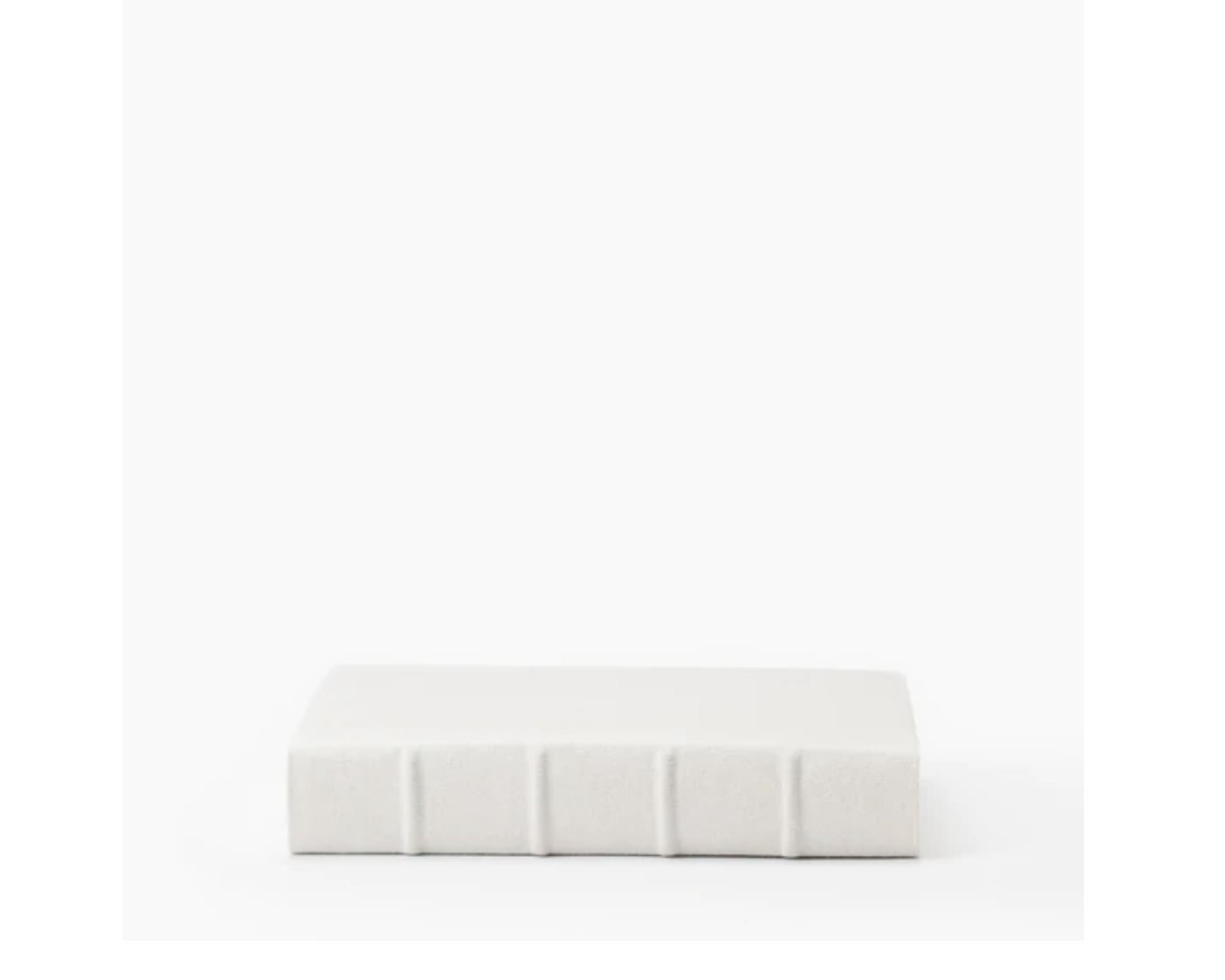 HANDCRAFTED LINEN BOOK- SMALL WHITE - McGee & Co.