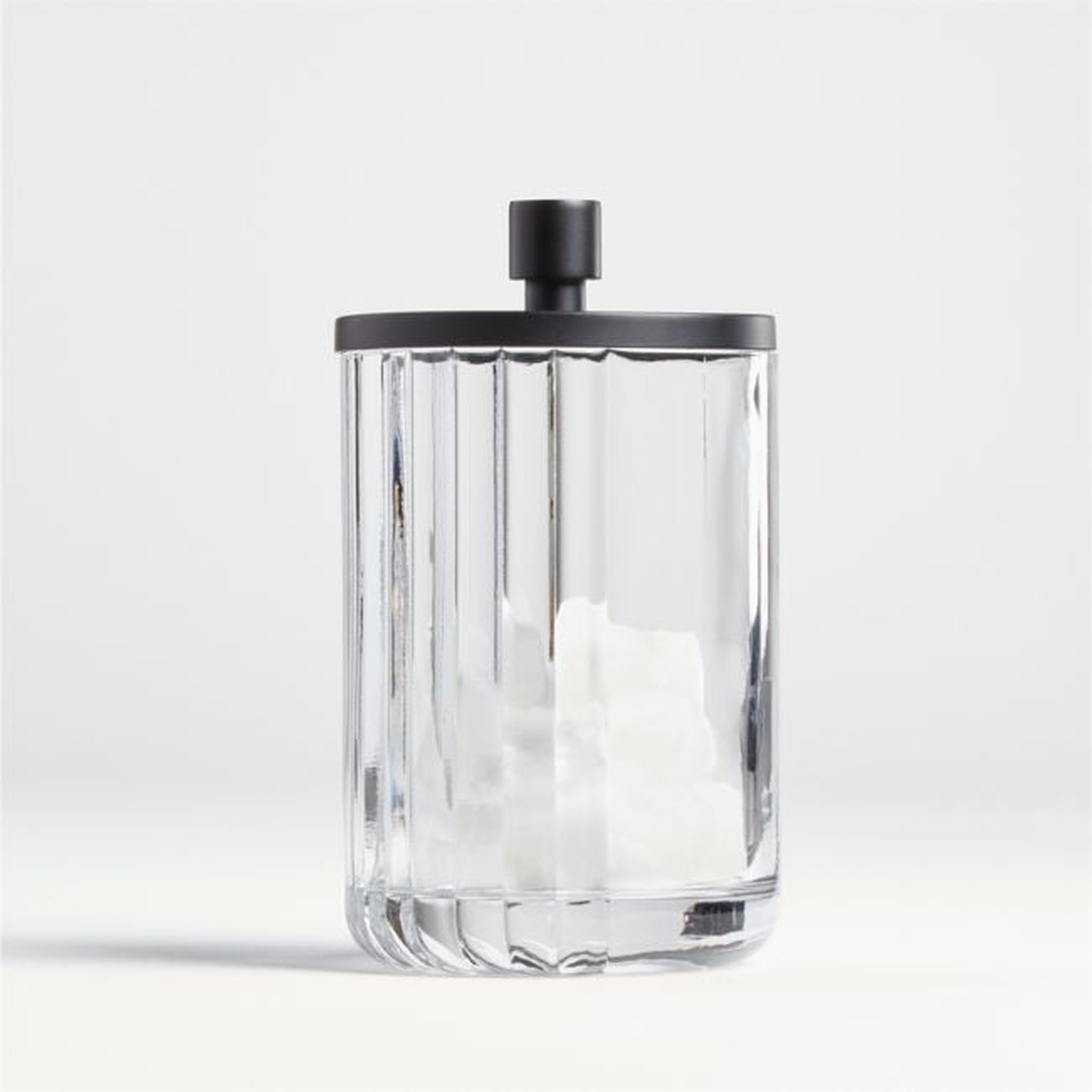 Ribbed Glass Canister Large - Crate and Barrel