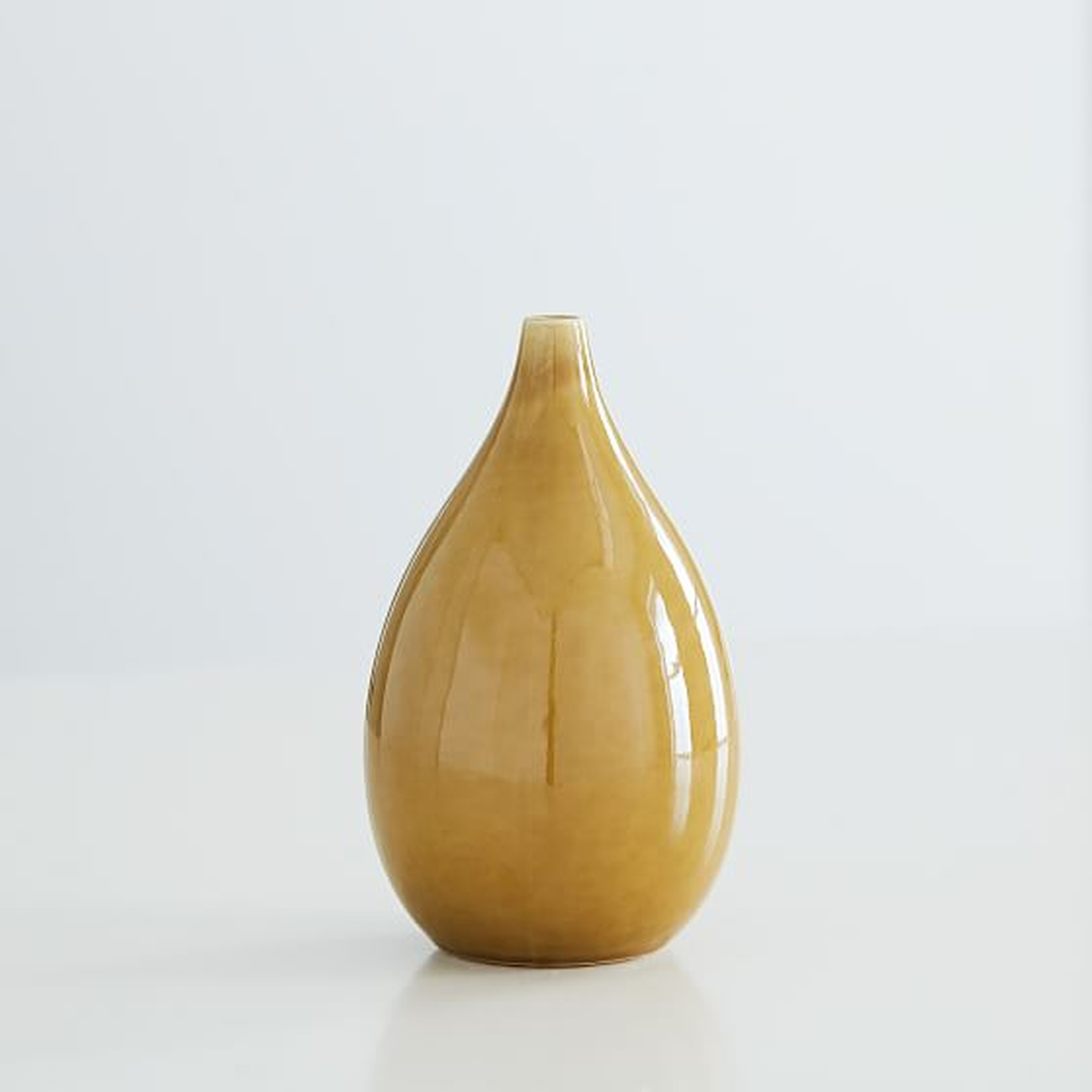 Bright Ceramicist Vase, Short Neck, Horseradish - West Elm
