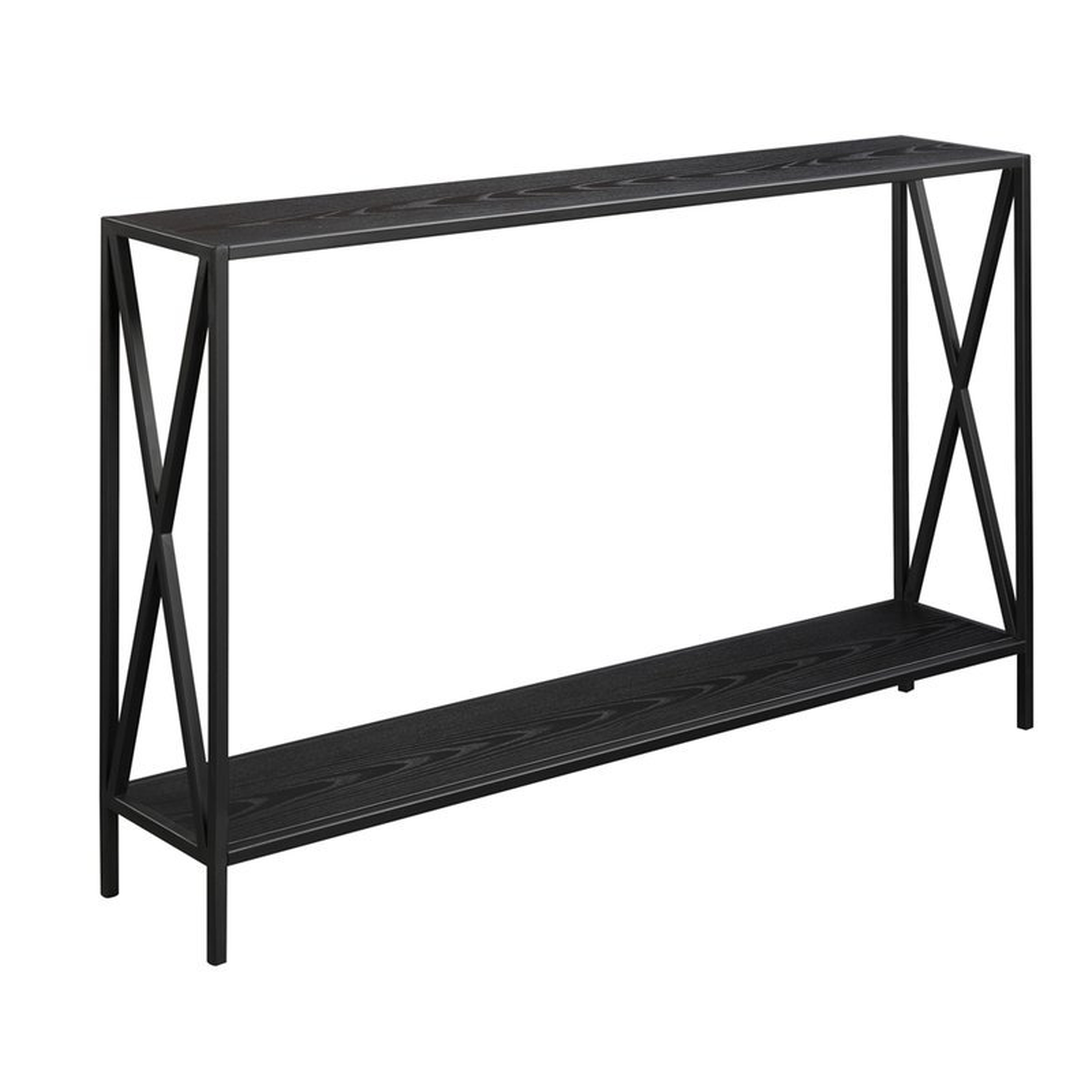 Abbottsmoor Metal Frame Console Table, Black - Wayfair