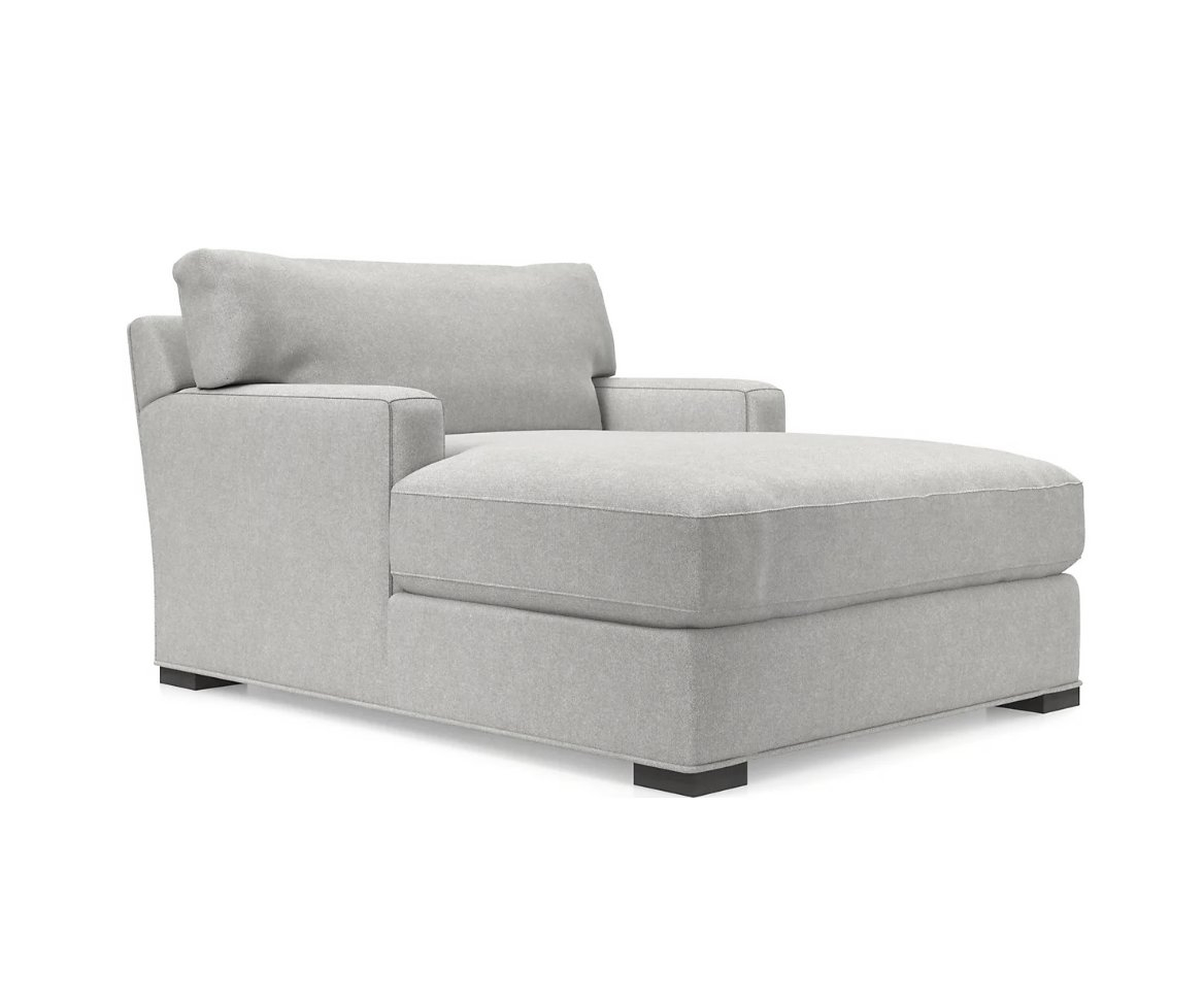 Axis II Chaise Lounge - Douglas Lace, Pecan leg - Crate and Barrel
