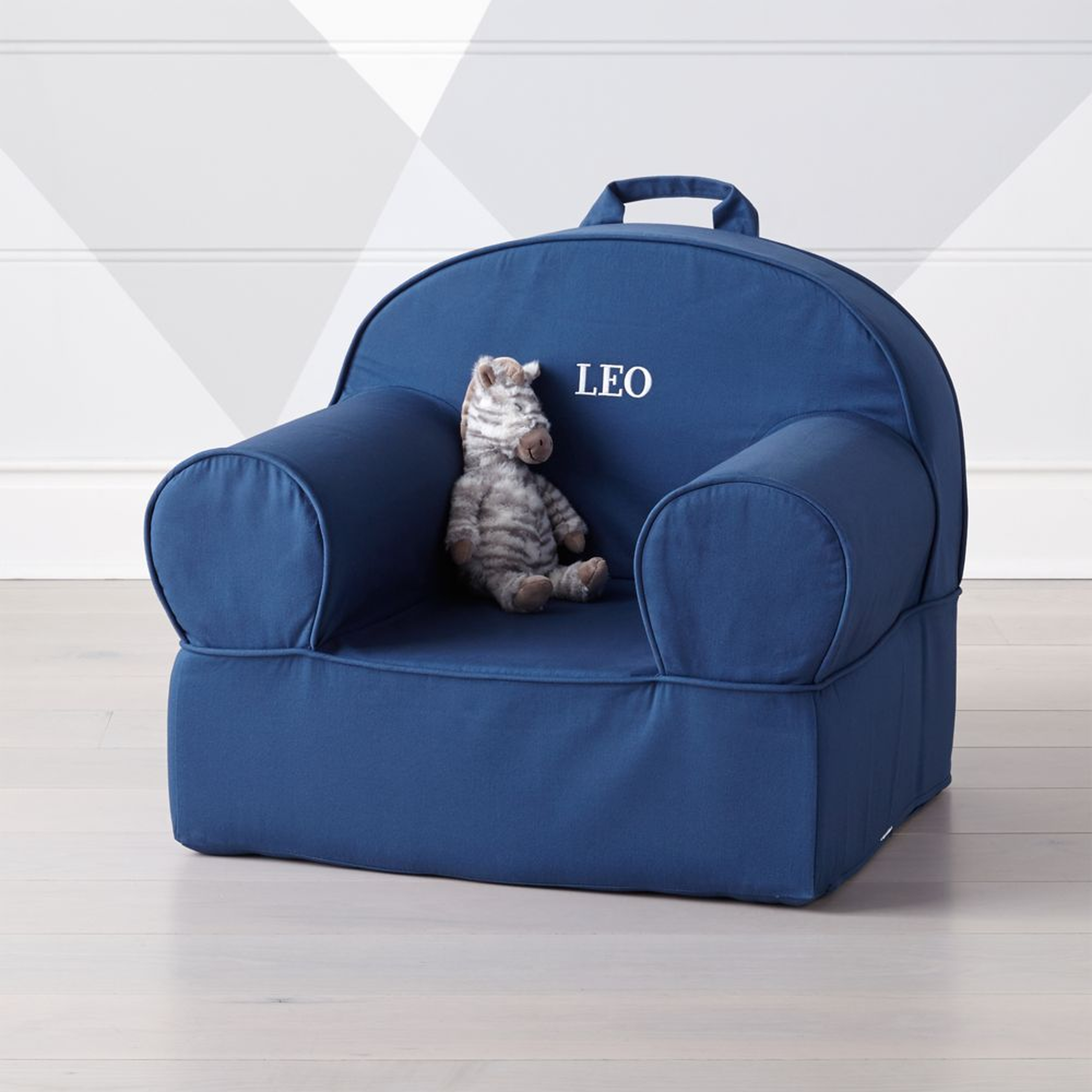 Large Navy Nod Chair - Crate and Barrel