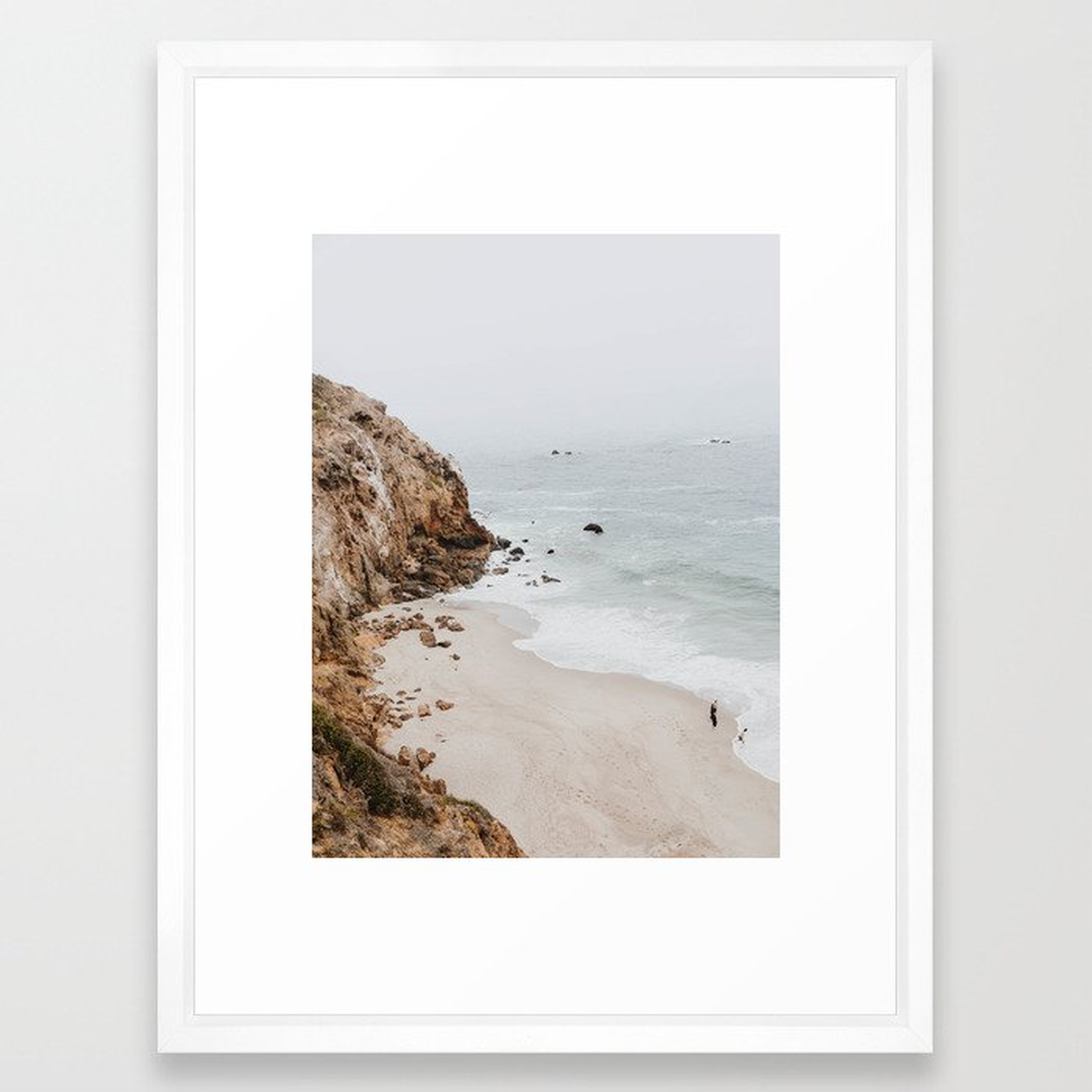 malibu coast / california Framed Art Print, 20" x 26" - Society6