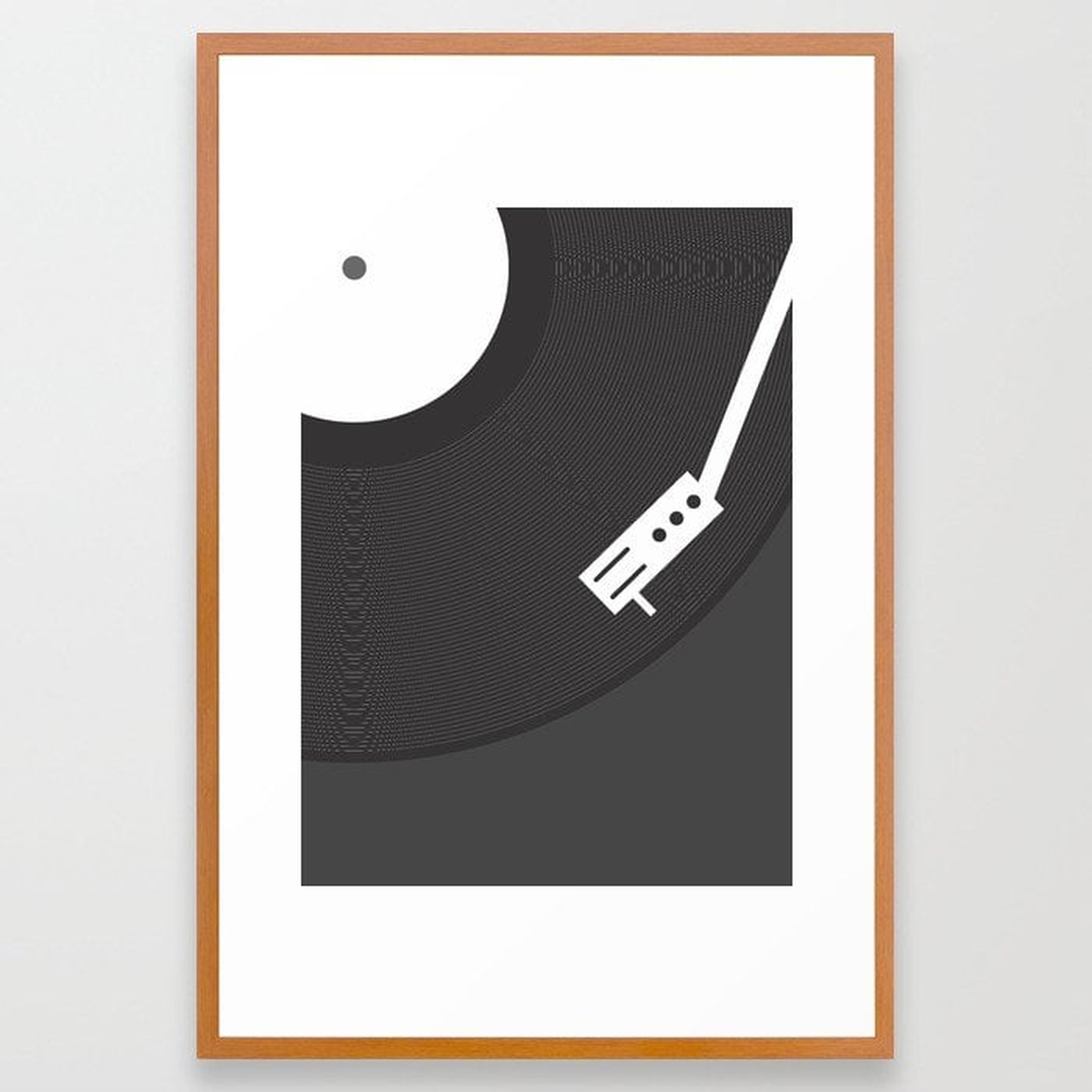 Vinyl Record Framed Art Print - Society6