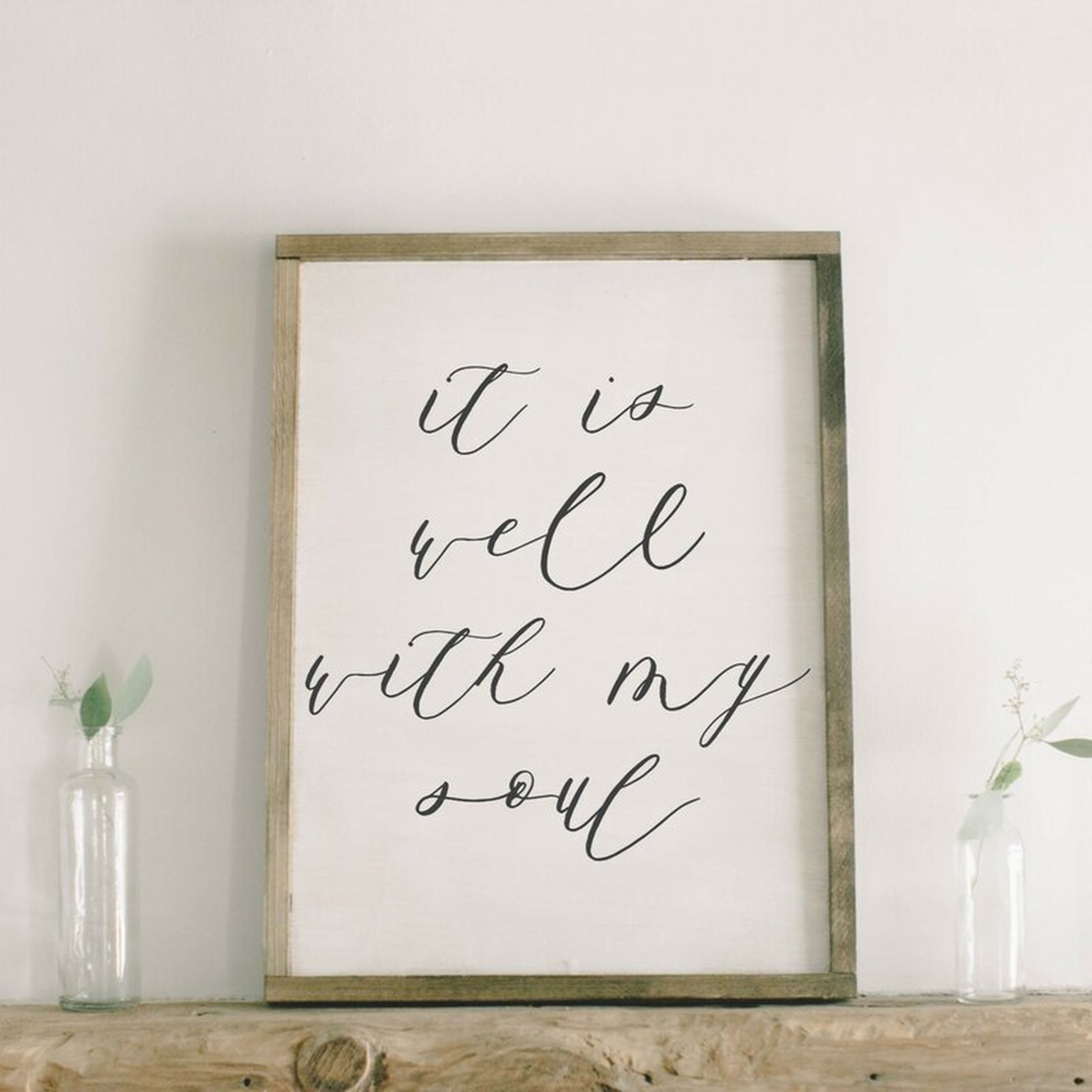 It is Well with My Soul Verse Wall Décor - Wayfair