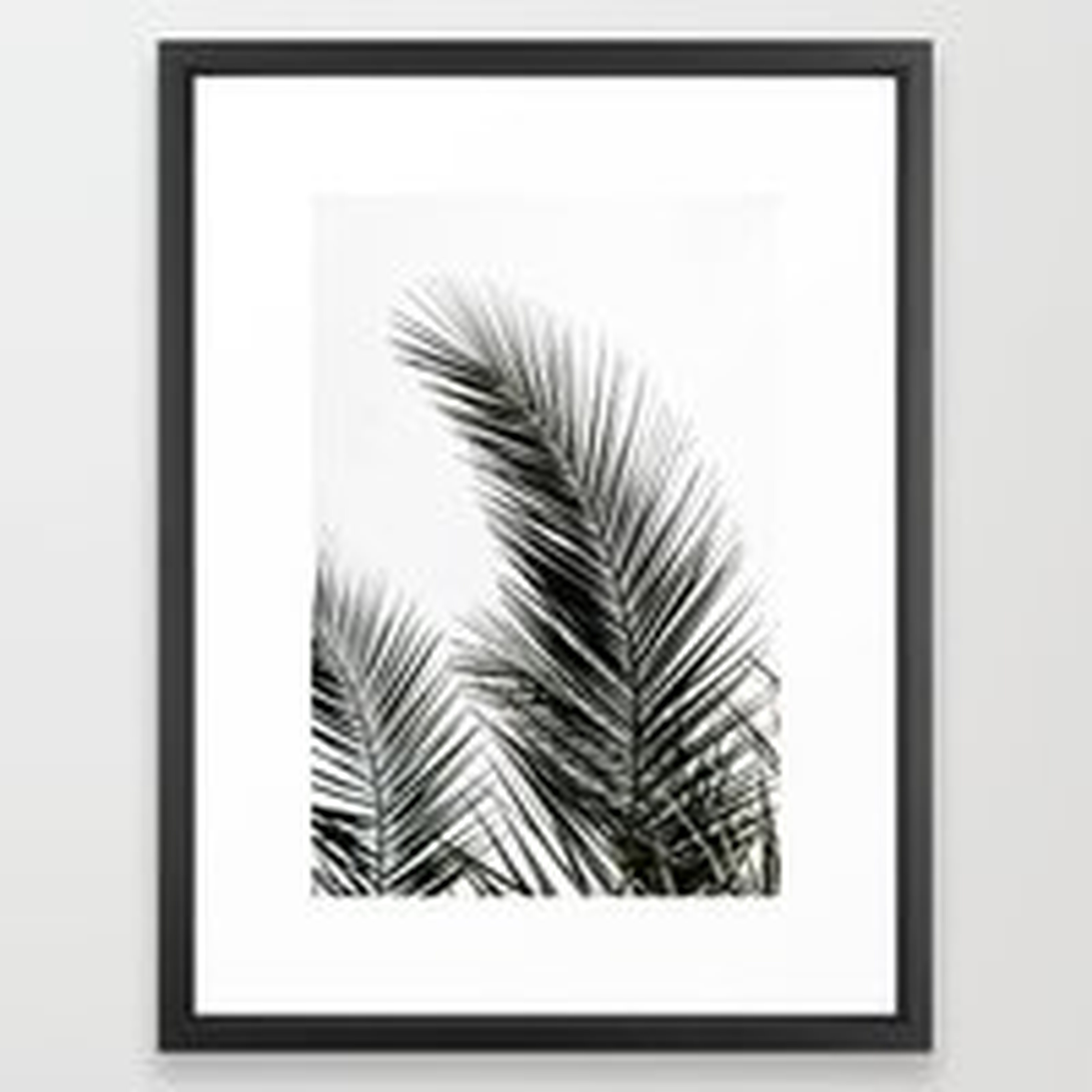 Palm Leaves Framed Art Print - Society6