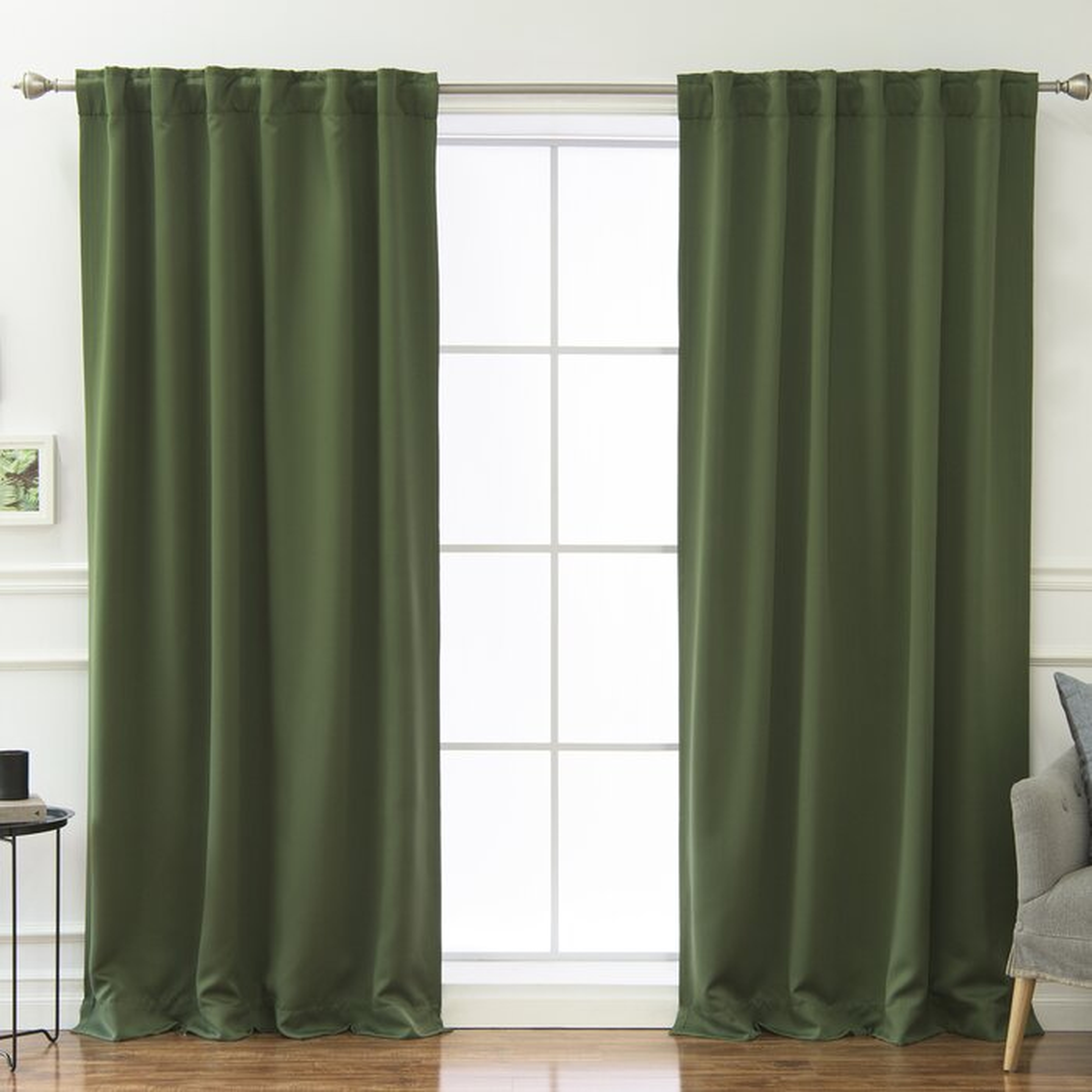 Sweetwater Blackout Solid Thermal Curtain Panels (set of 2) - Wayfair