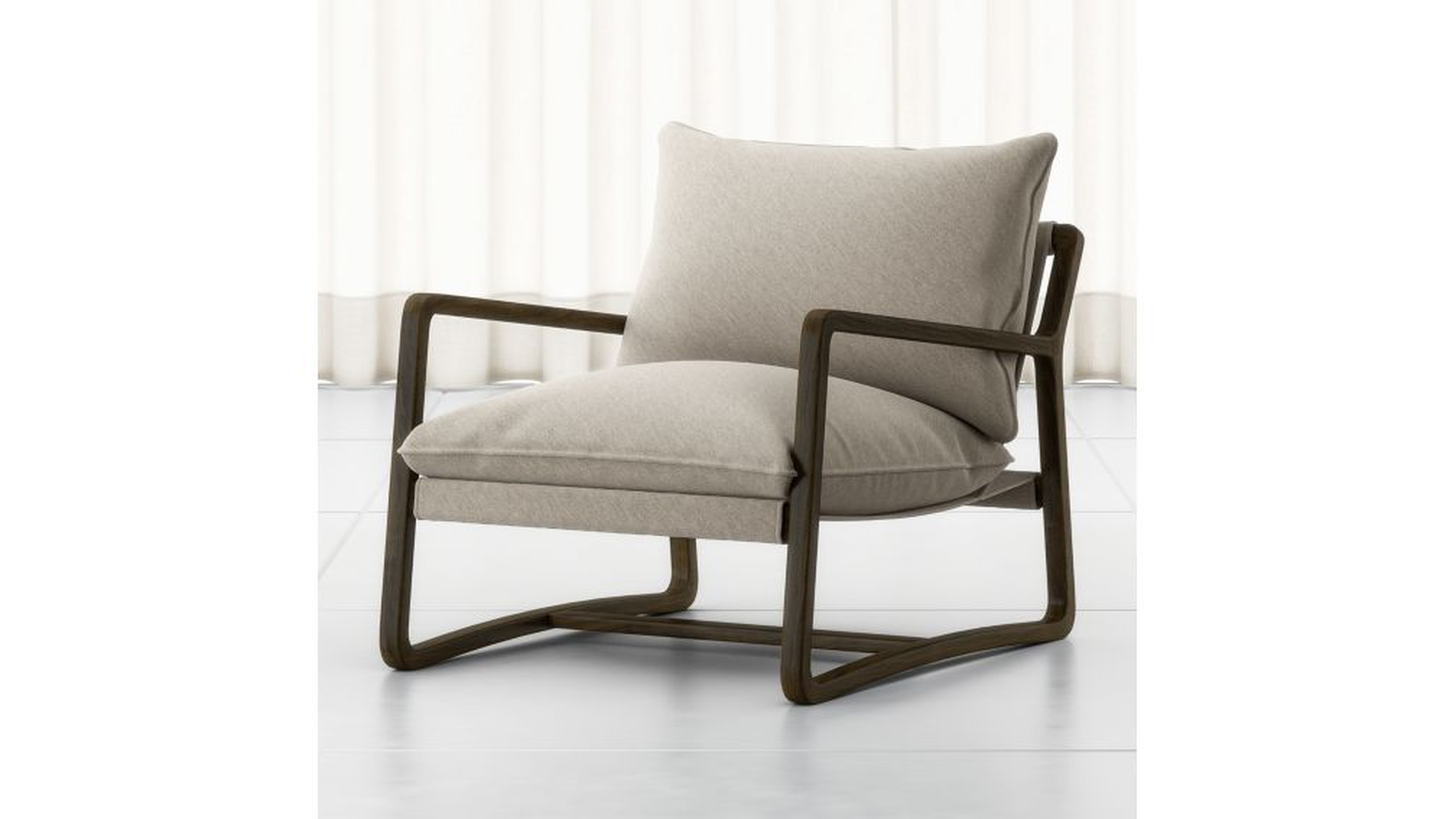 Polly Ivory Accent Chair - Crate and Barrel