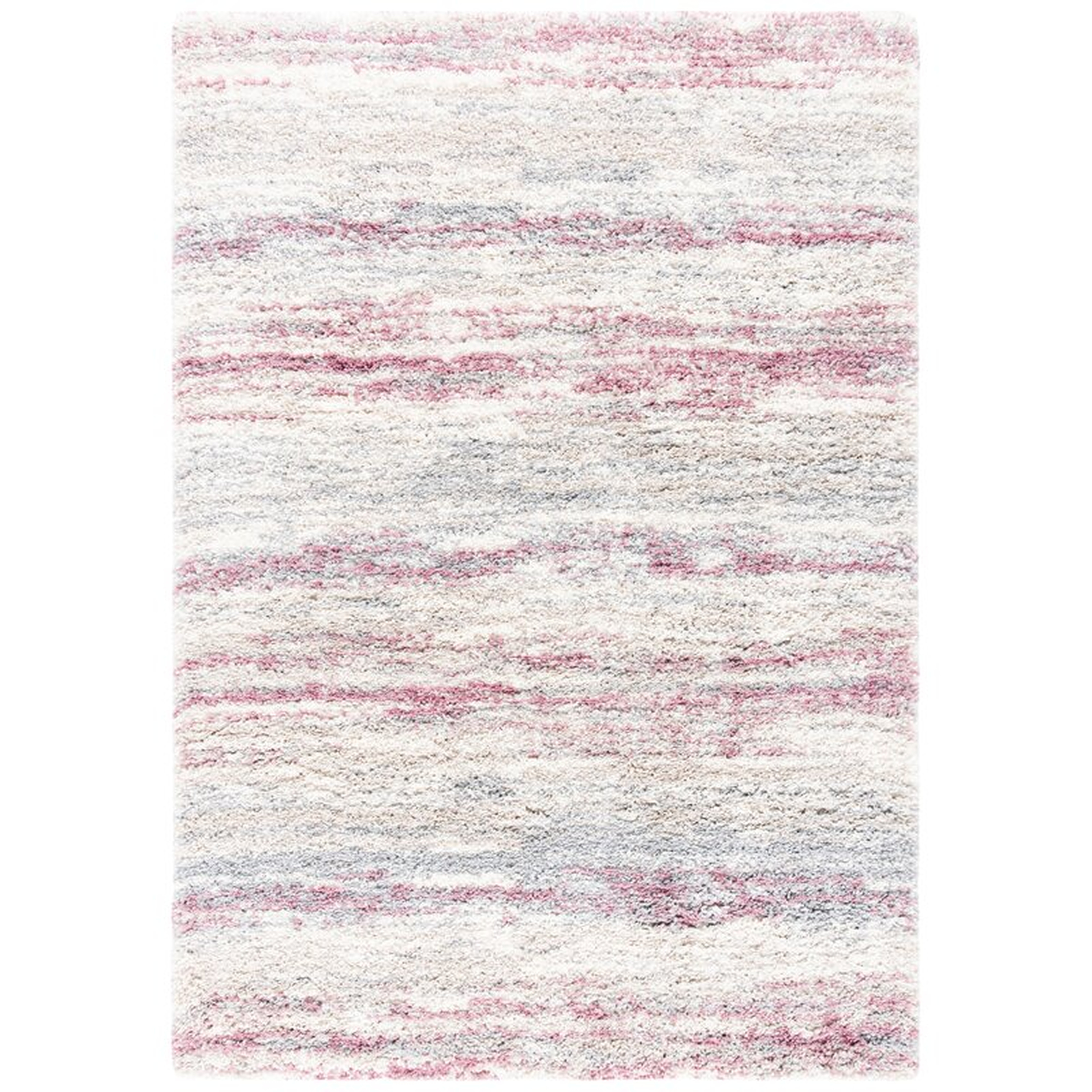 Alexys Abstract Ivory/Pink Area Rug - Wayfair