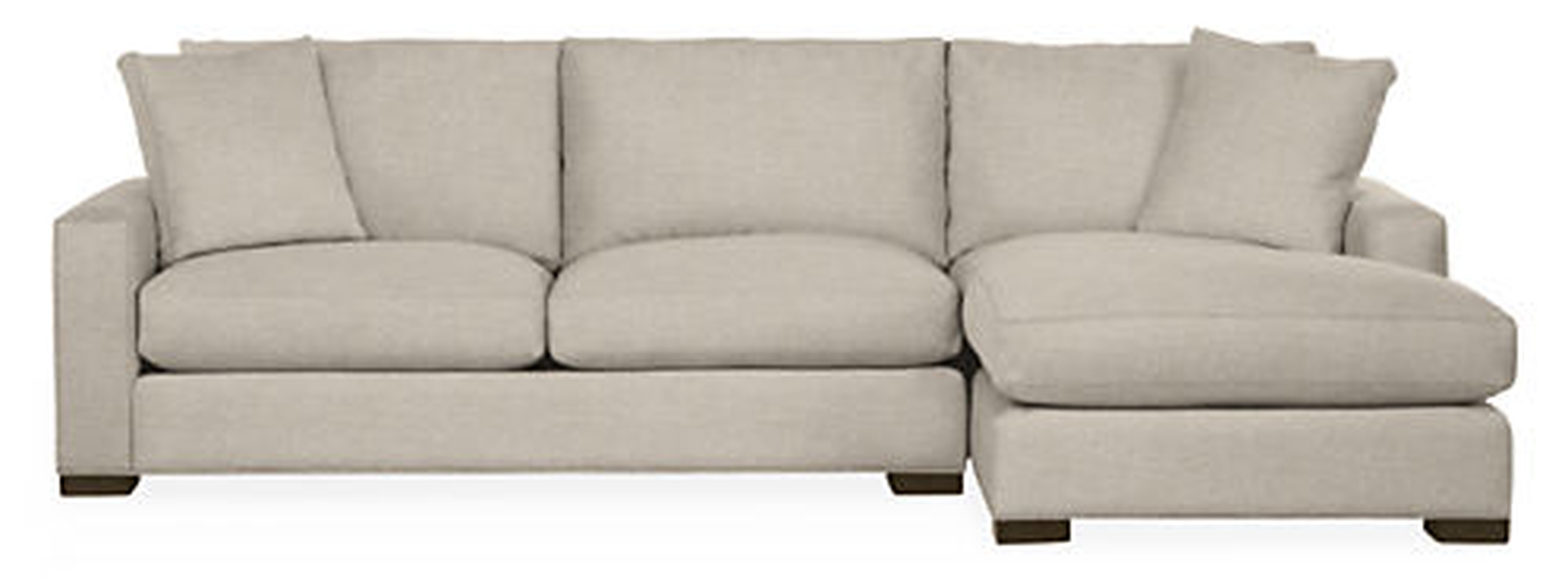 Metro Sectional, 112 Sofa with Right Arm Chaise // Gino Oatmeal - Room & Board