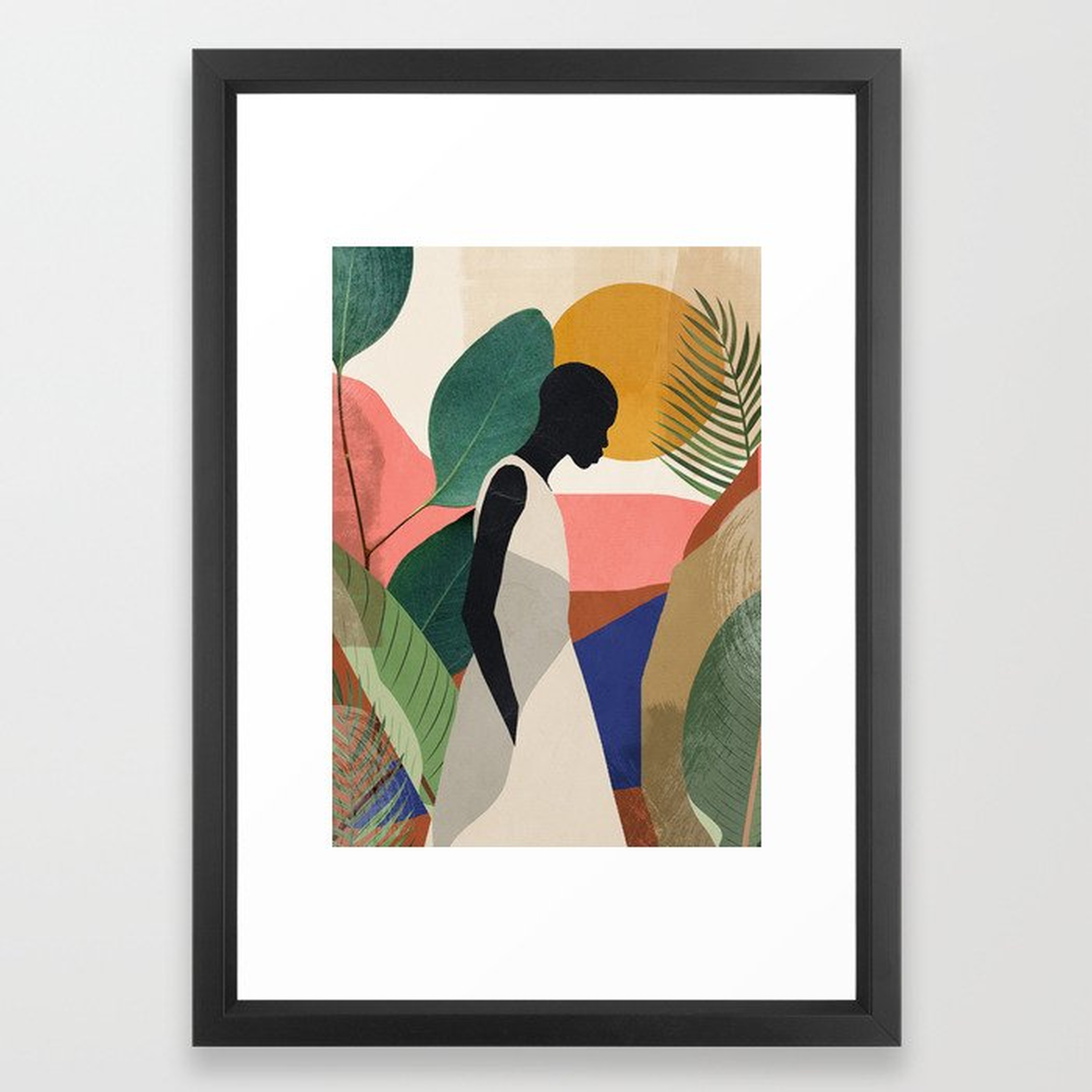 Tropical Girl Framed Art Print - Society6