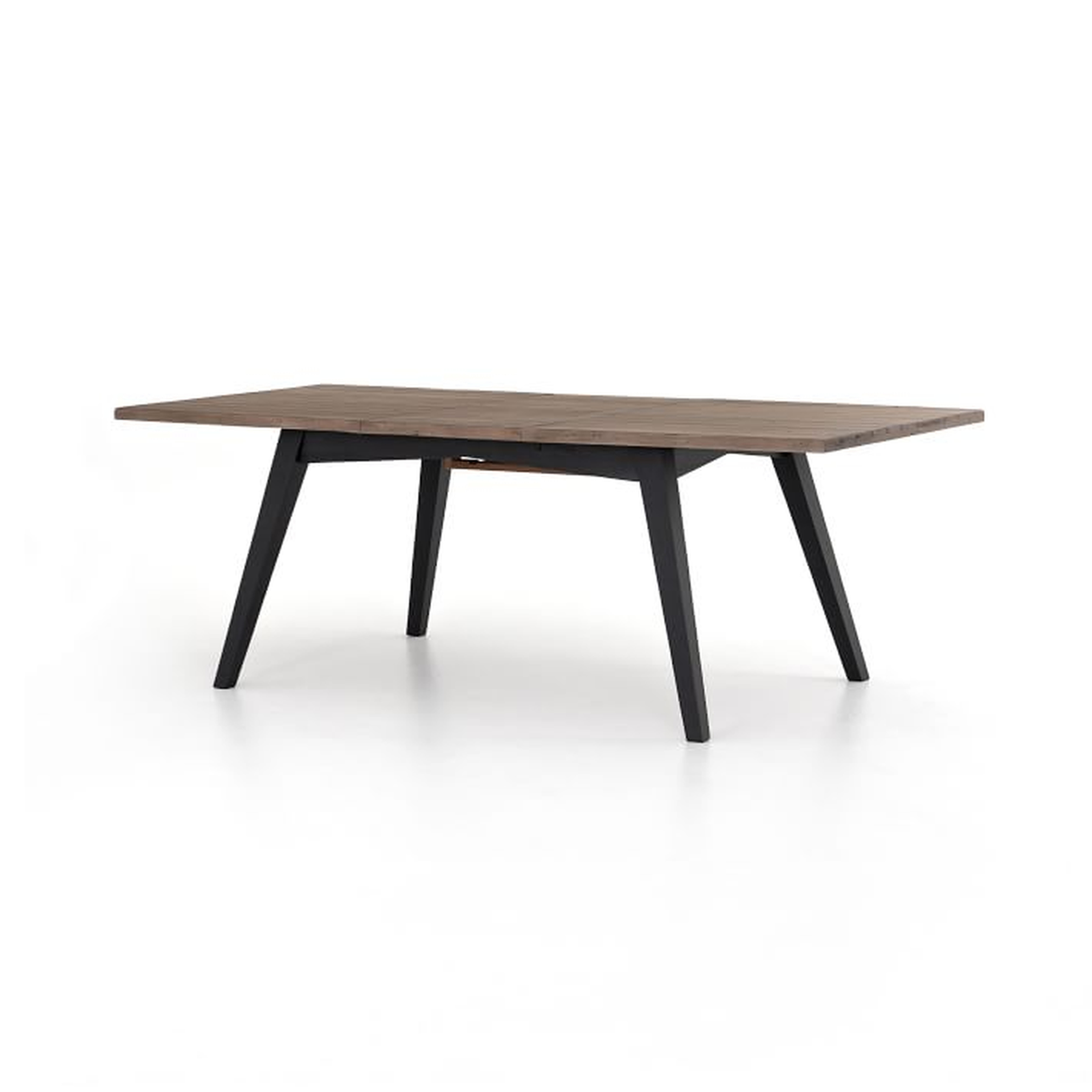 Reclaimed Pine & Iron Expandable Dining Table - West Elm