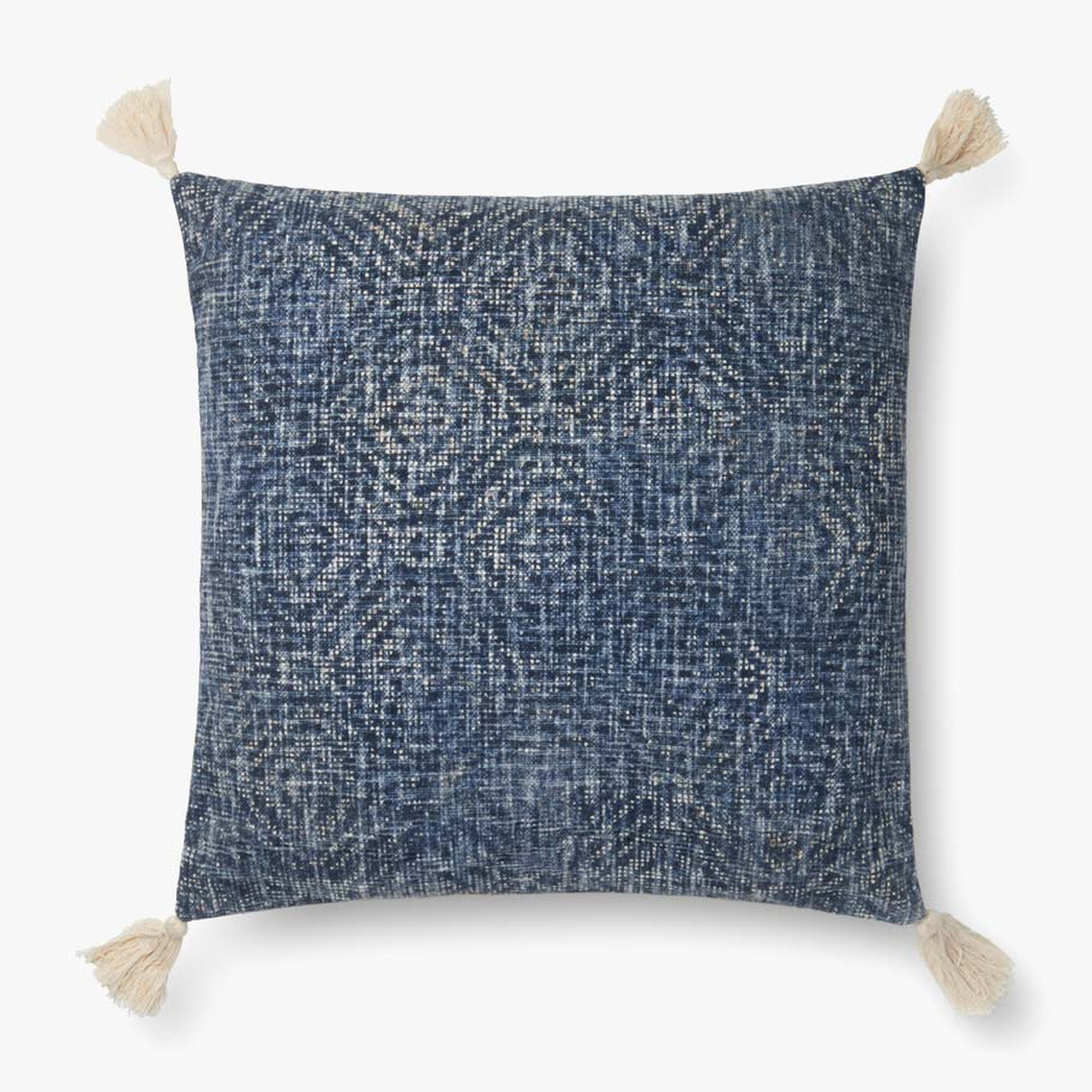 Loloi Pillows P0621 Blue 22" x 22" Cover w/Poly - Loloi Rugs