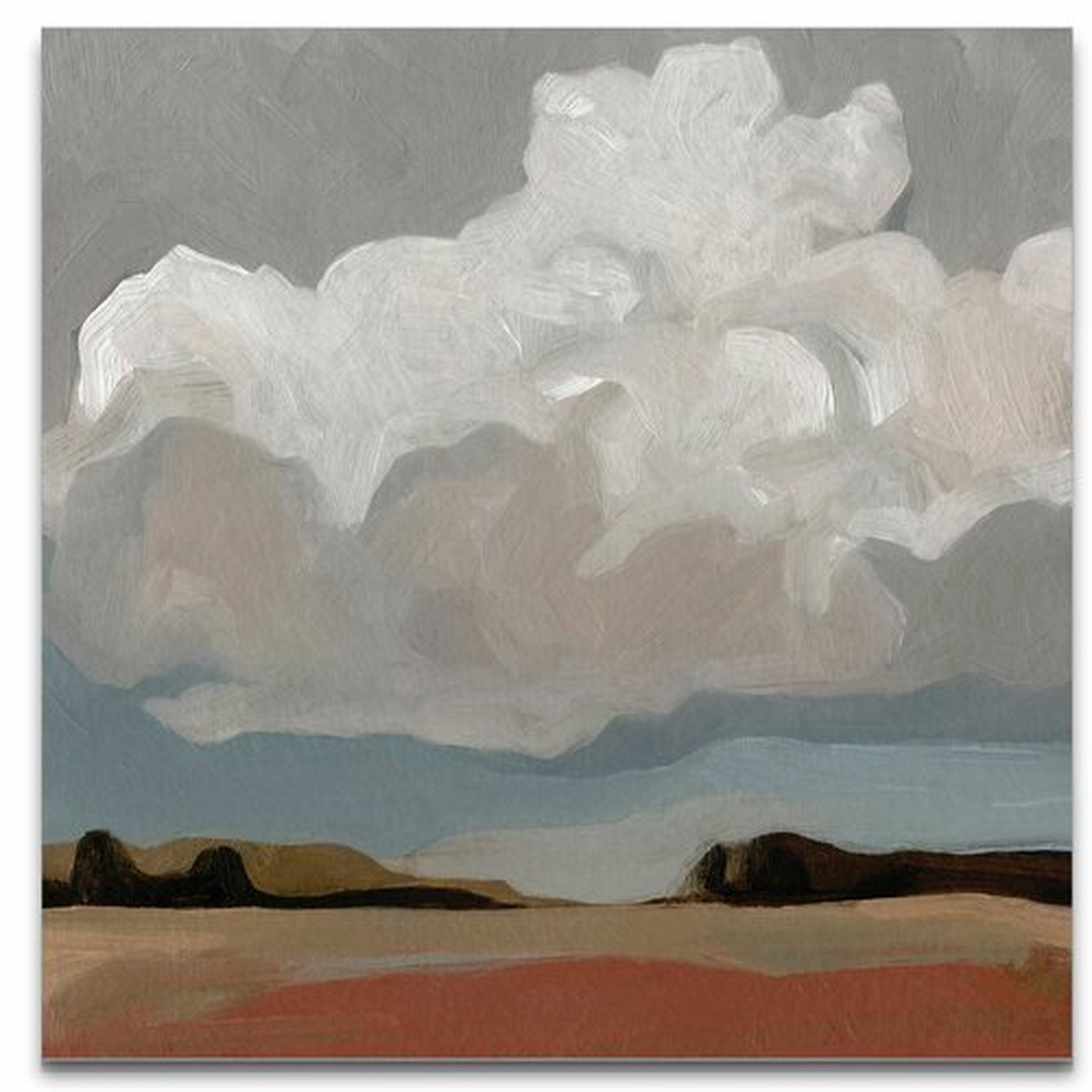 'Cloud Formation I' Painting- WRAPPED CANVAS- 40" SQ - Wayfair