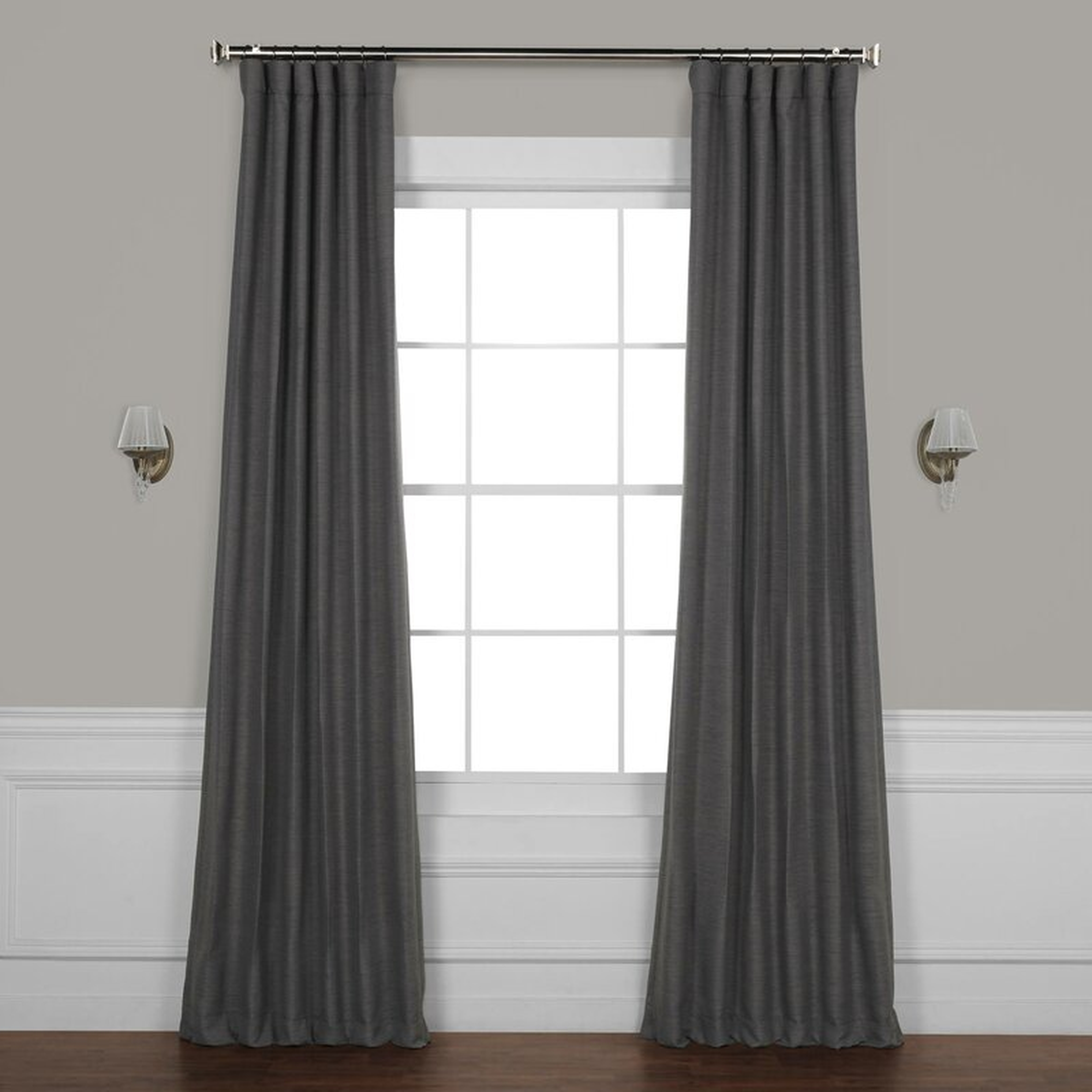 Freemansburg Room Darkening Rod Pocket Single Curtain Panel - Armour Gray - Wayfair