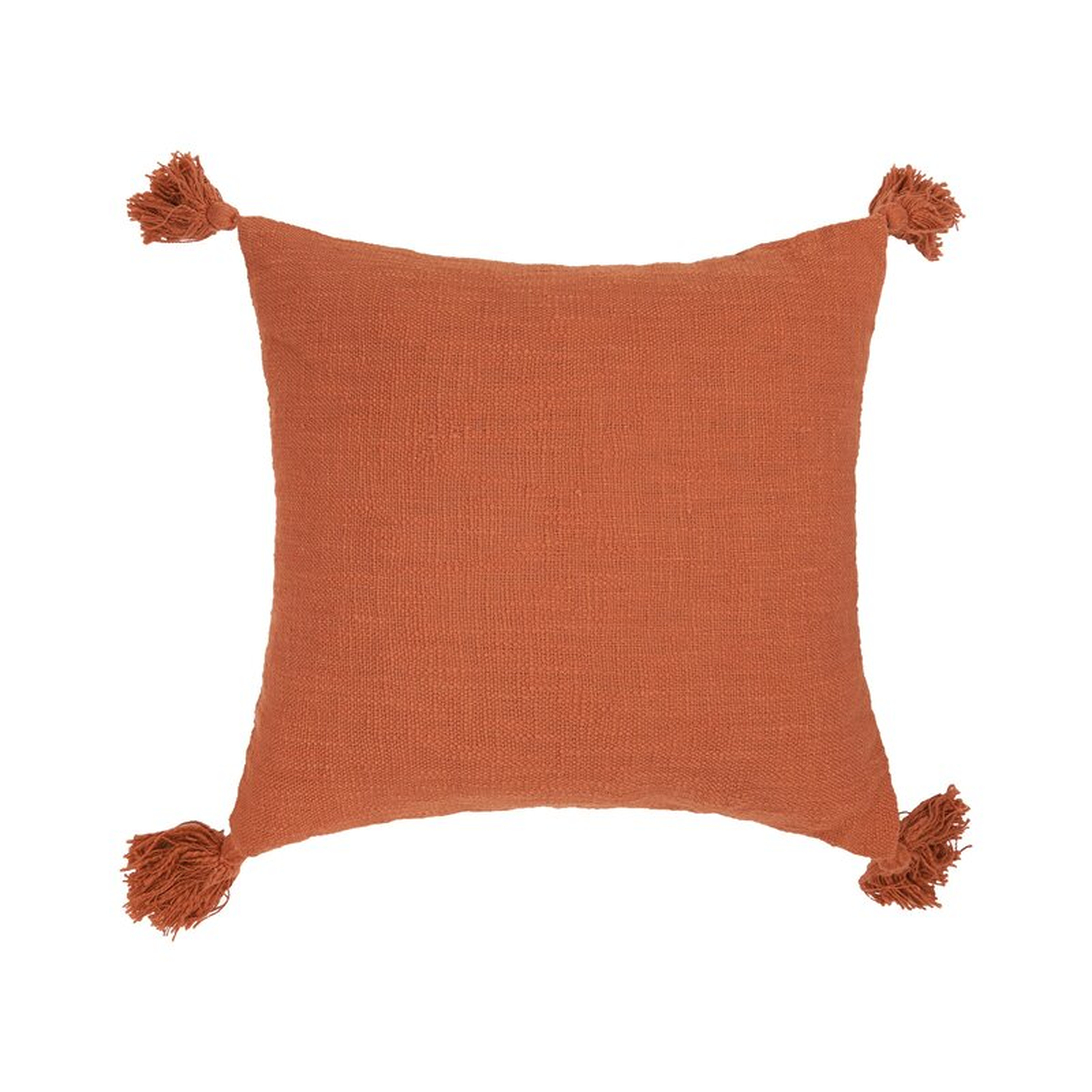 Audette Square Cotton Cushion with Filling - Wayfair
