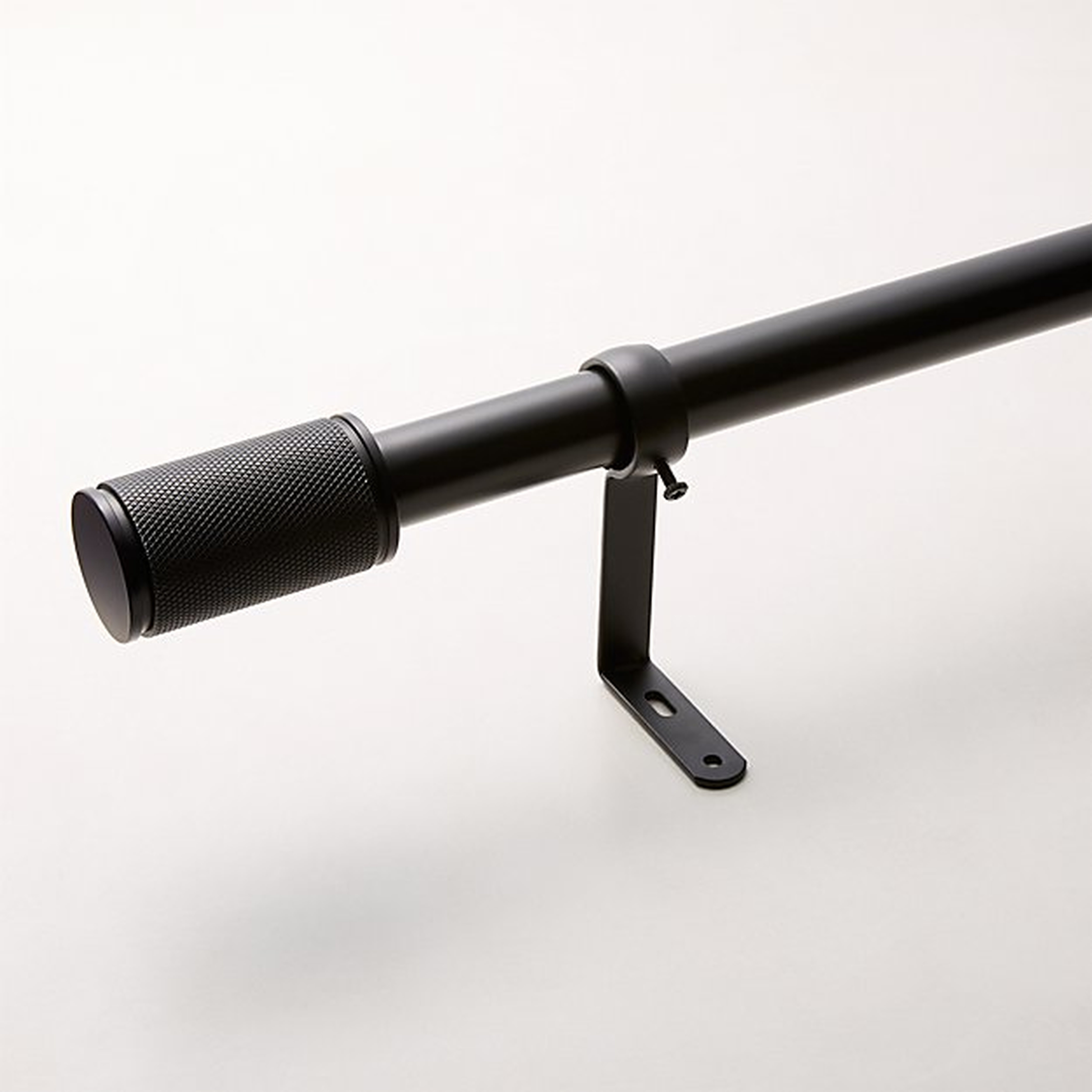 Amp Black Curtain Rod (48" - 88") - Crate and Barrel