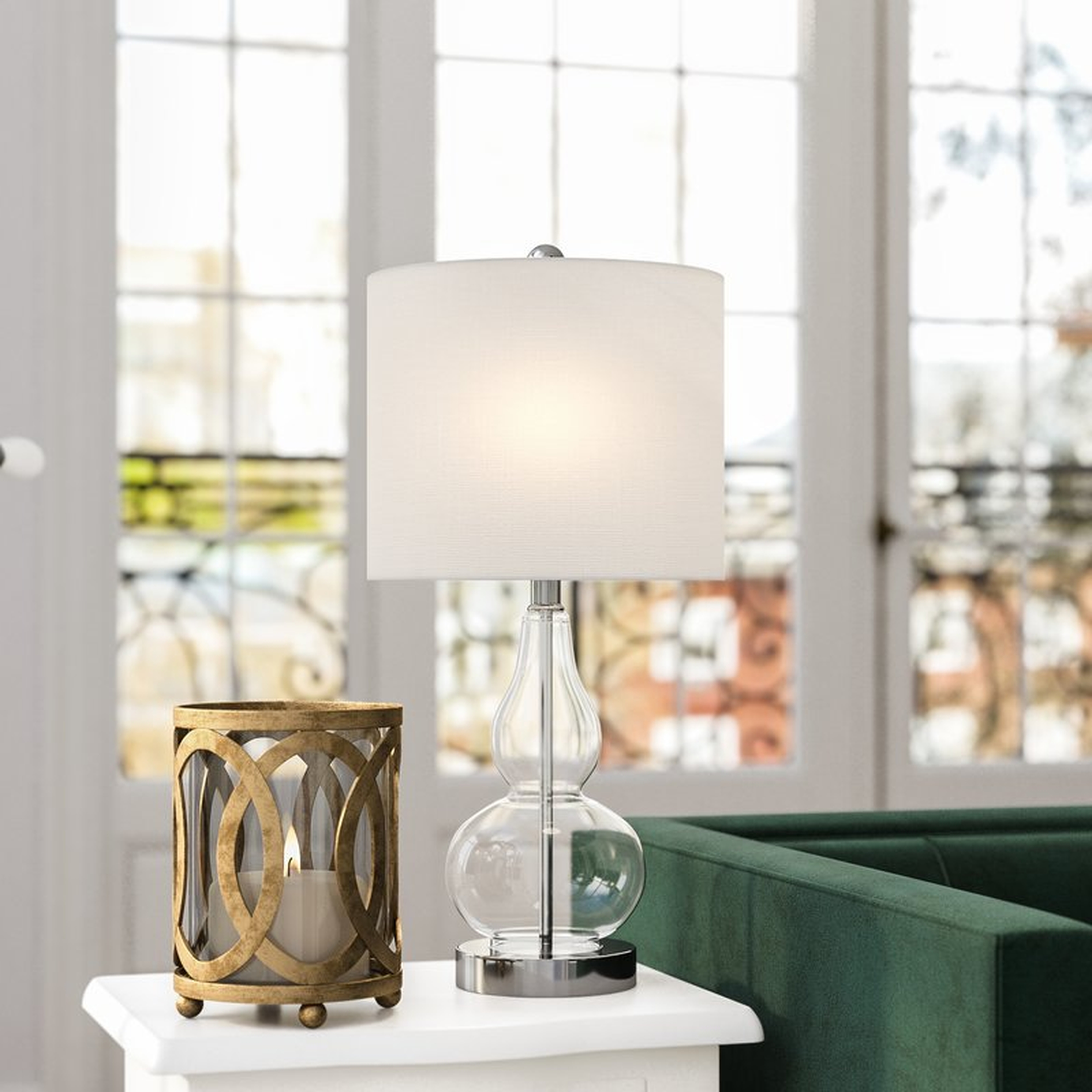 Clarksville Glass 20.5" Table Lamp - Clear - Wayfair