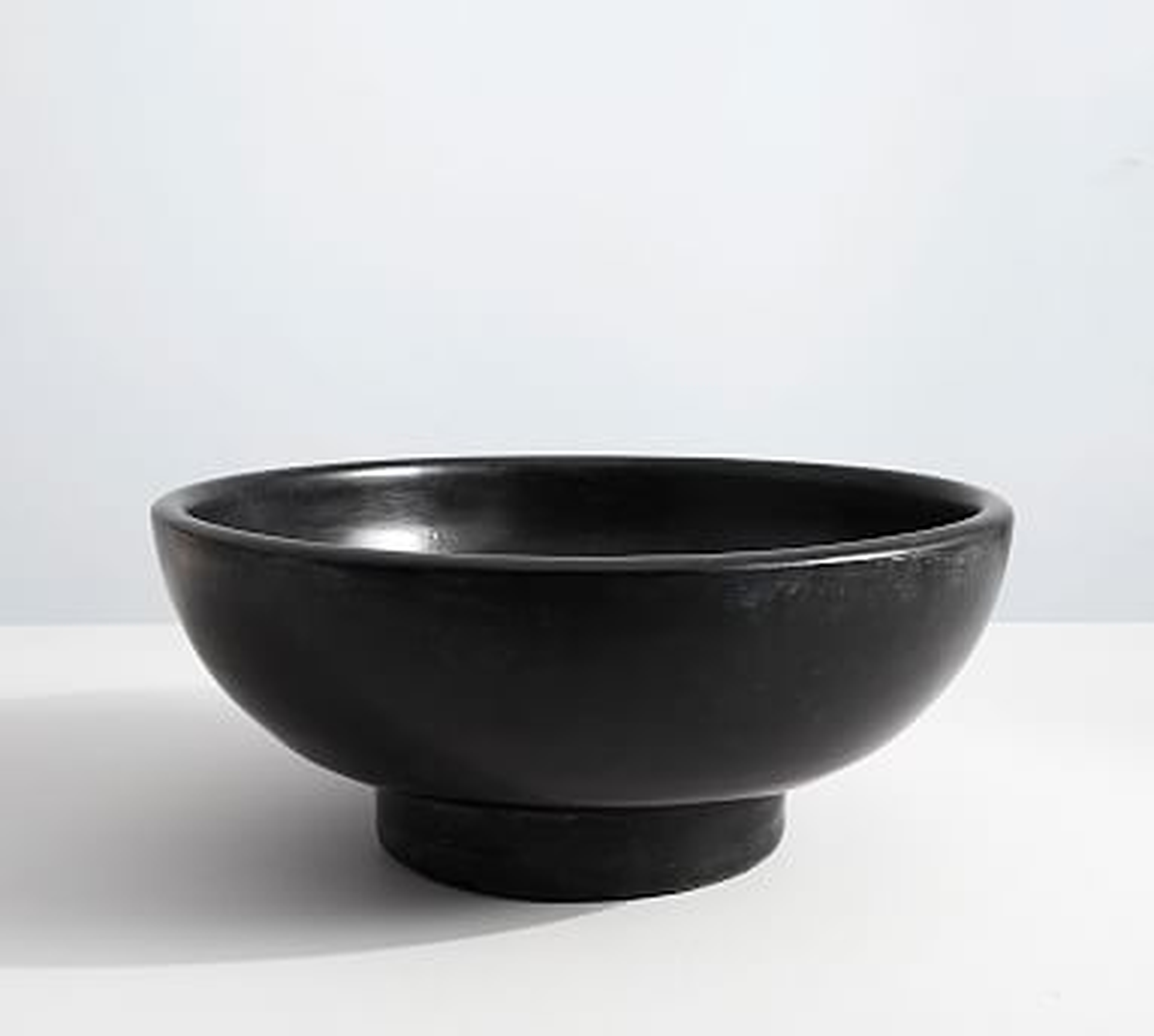 Orion Ceramic Bowl, Black - Pottery Barn