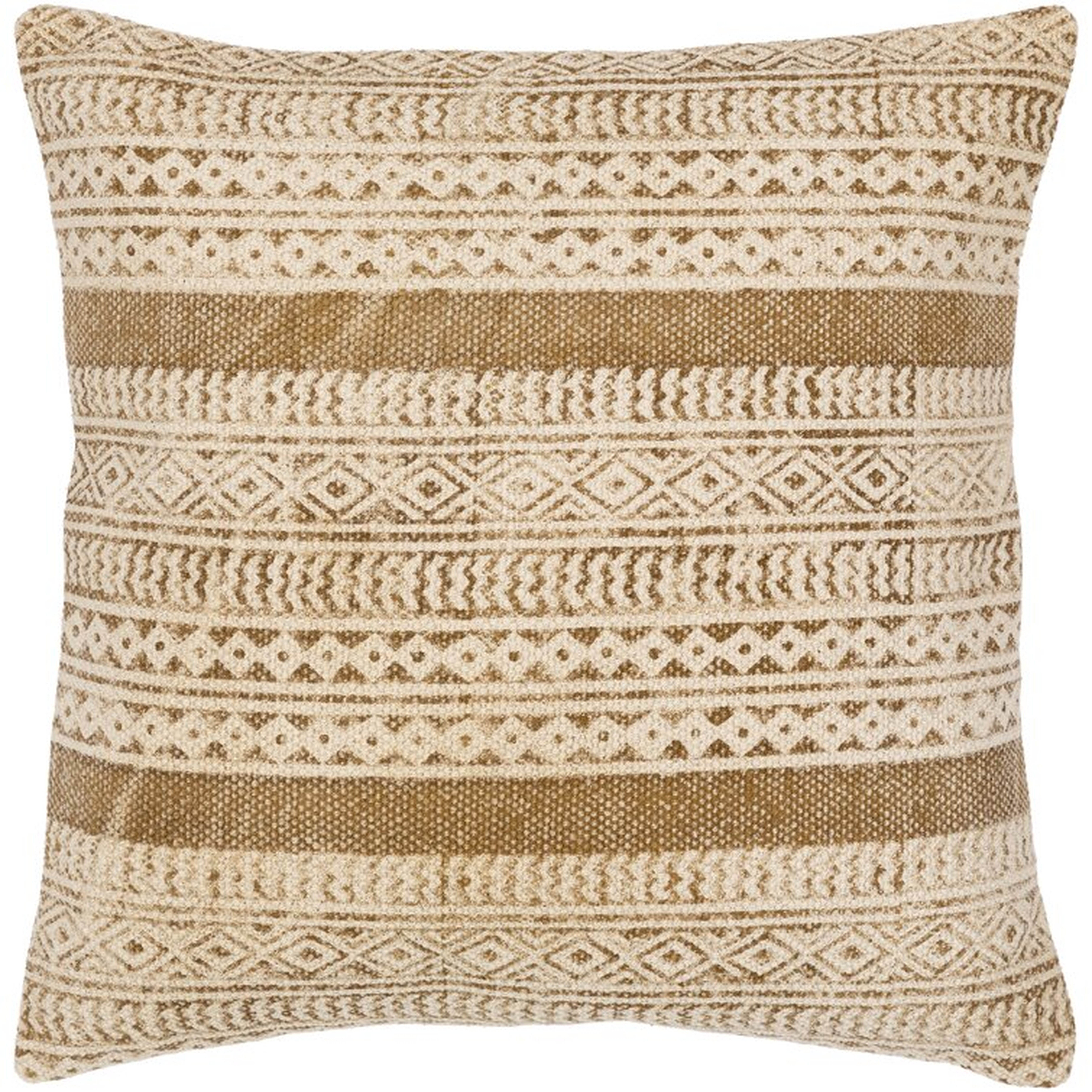 Aliaksandr Square Cotton Pillow (poly insert) - Wayfair