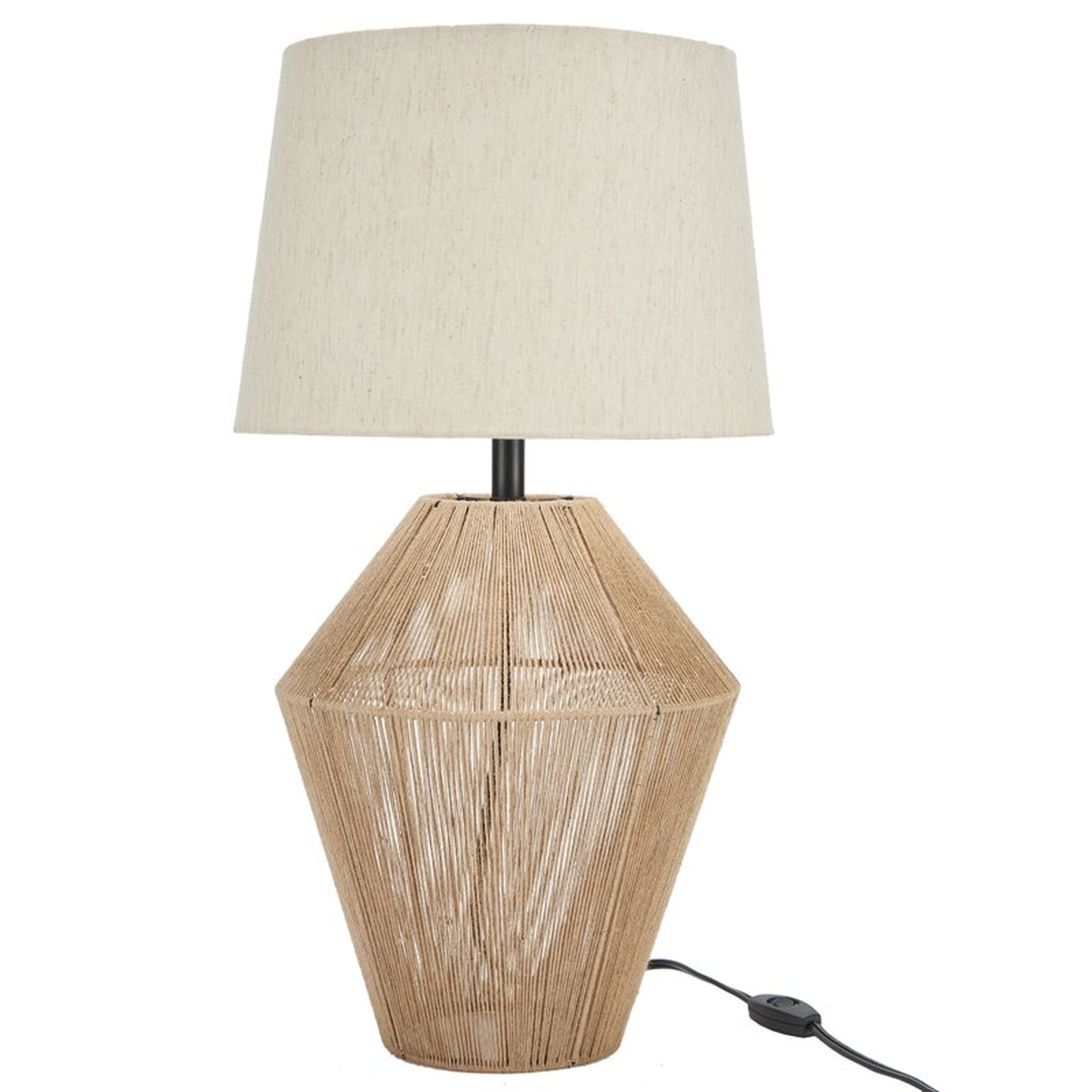 Natural Woven Jute Table Lamp - Wayfair