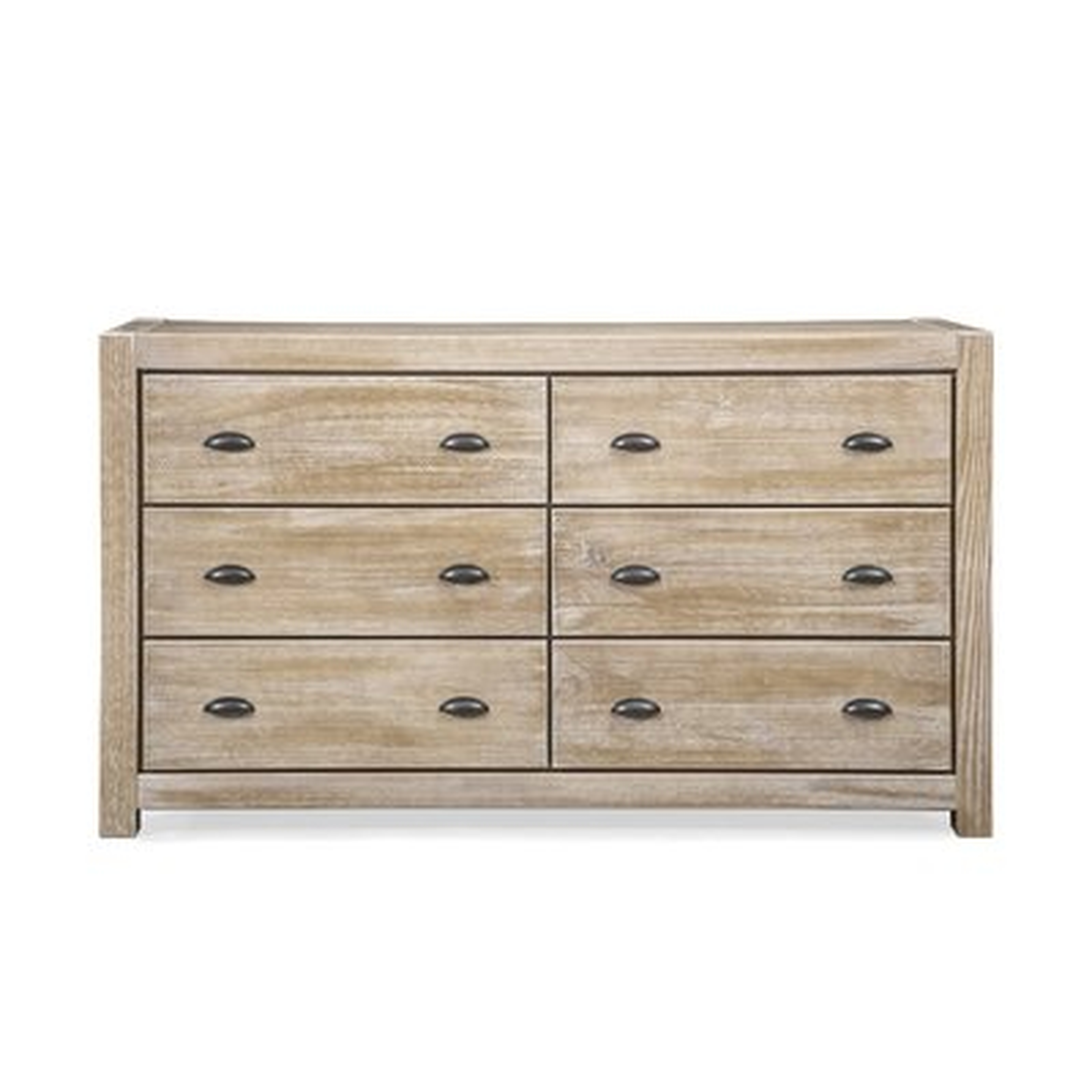 Montauk 6 Drawer Double Dresser, Driftwood - Wayfair