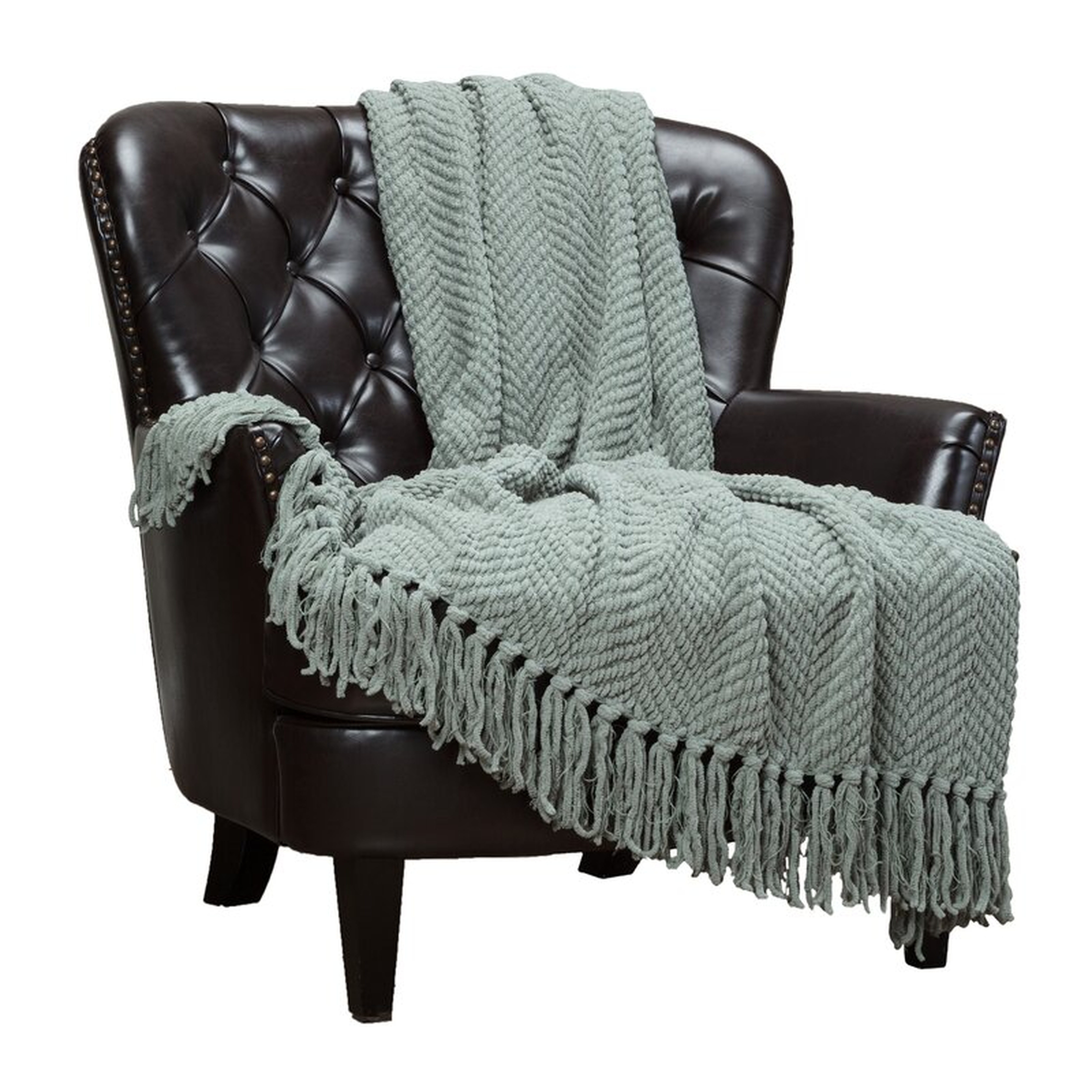 Goufes Textured Knitted Super Soft Blanket - Wayfair