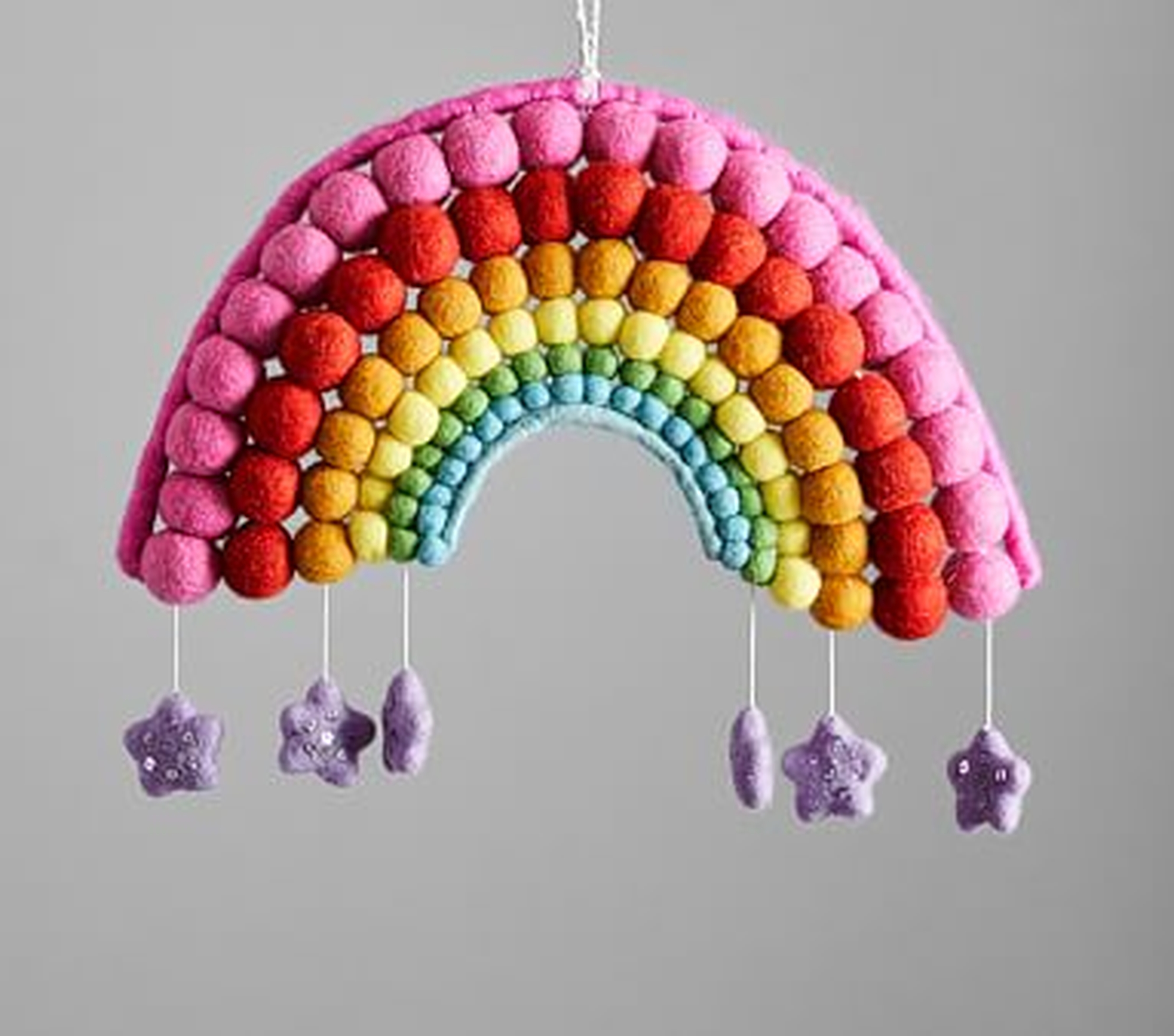 Felted Rainbow Hanging Mobile - Pottery Barn Kids