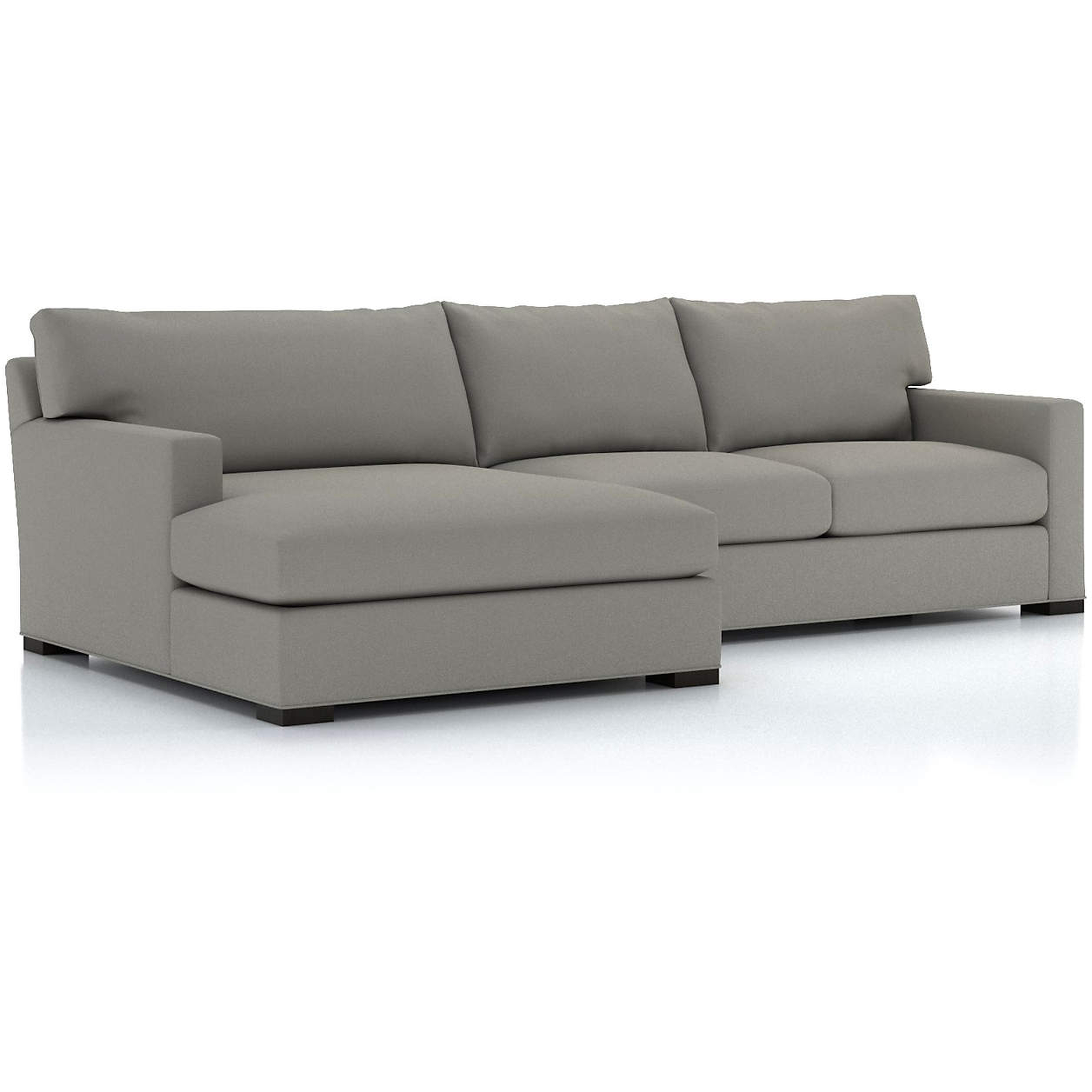 Axis 2-Piece Left Arm Double Chaise Sectional Sofa - Crate and Barrel
