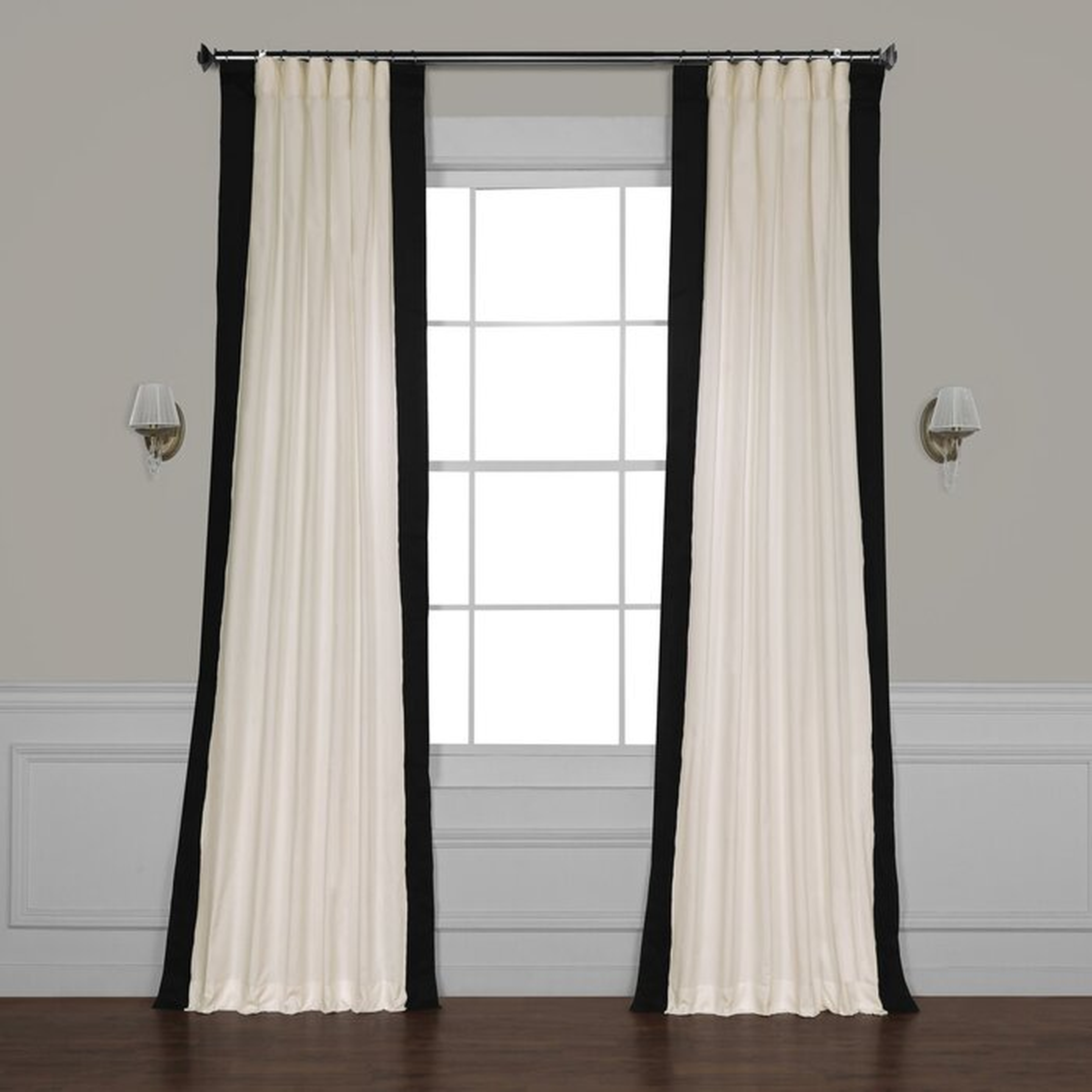 Winsor Cotton Solid Room Darkening Rod Pocket Single Curtain Panel - Wayfair