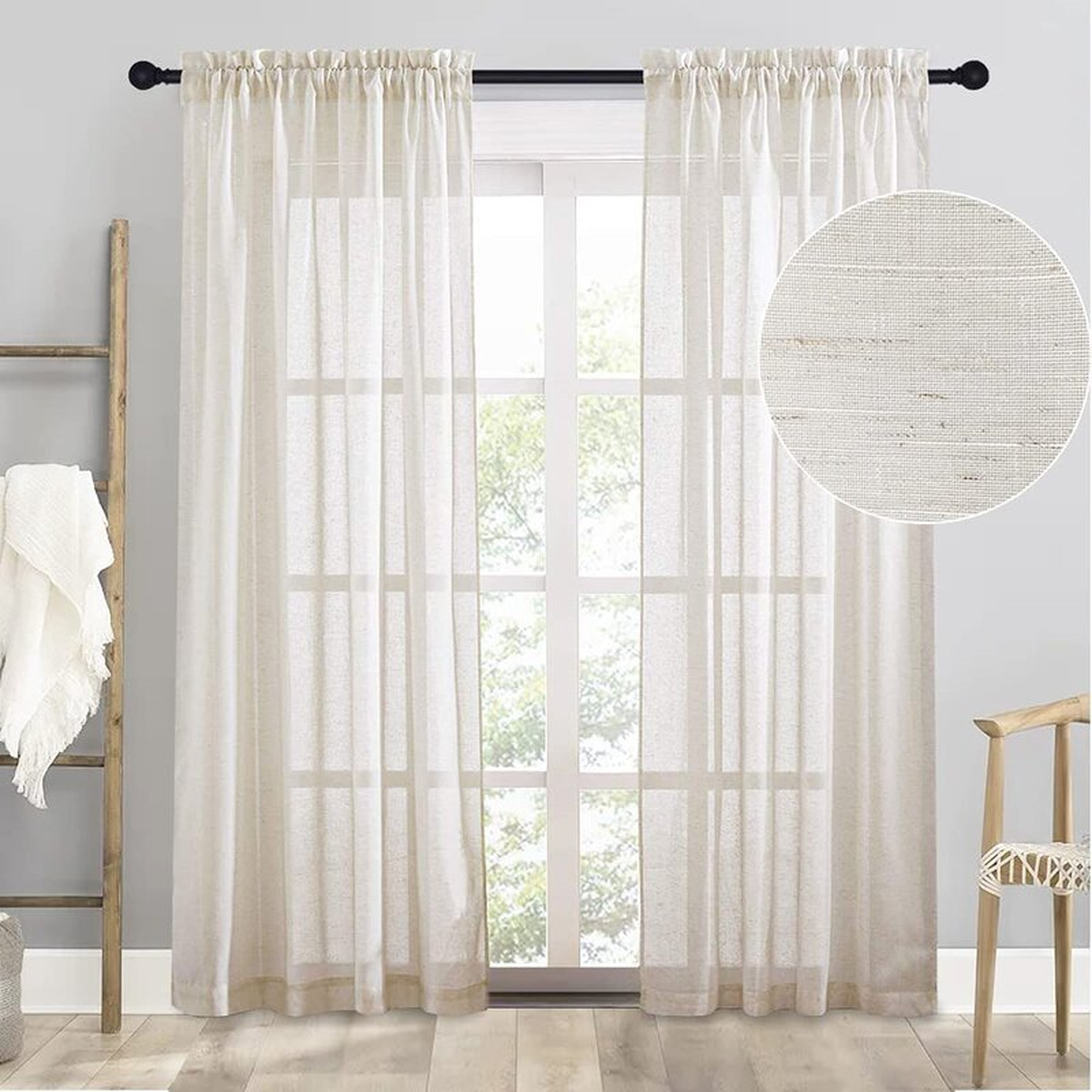 Linen Sheer Curtains - Wayfair