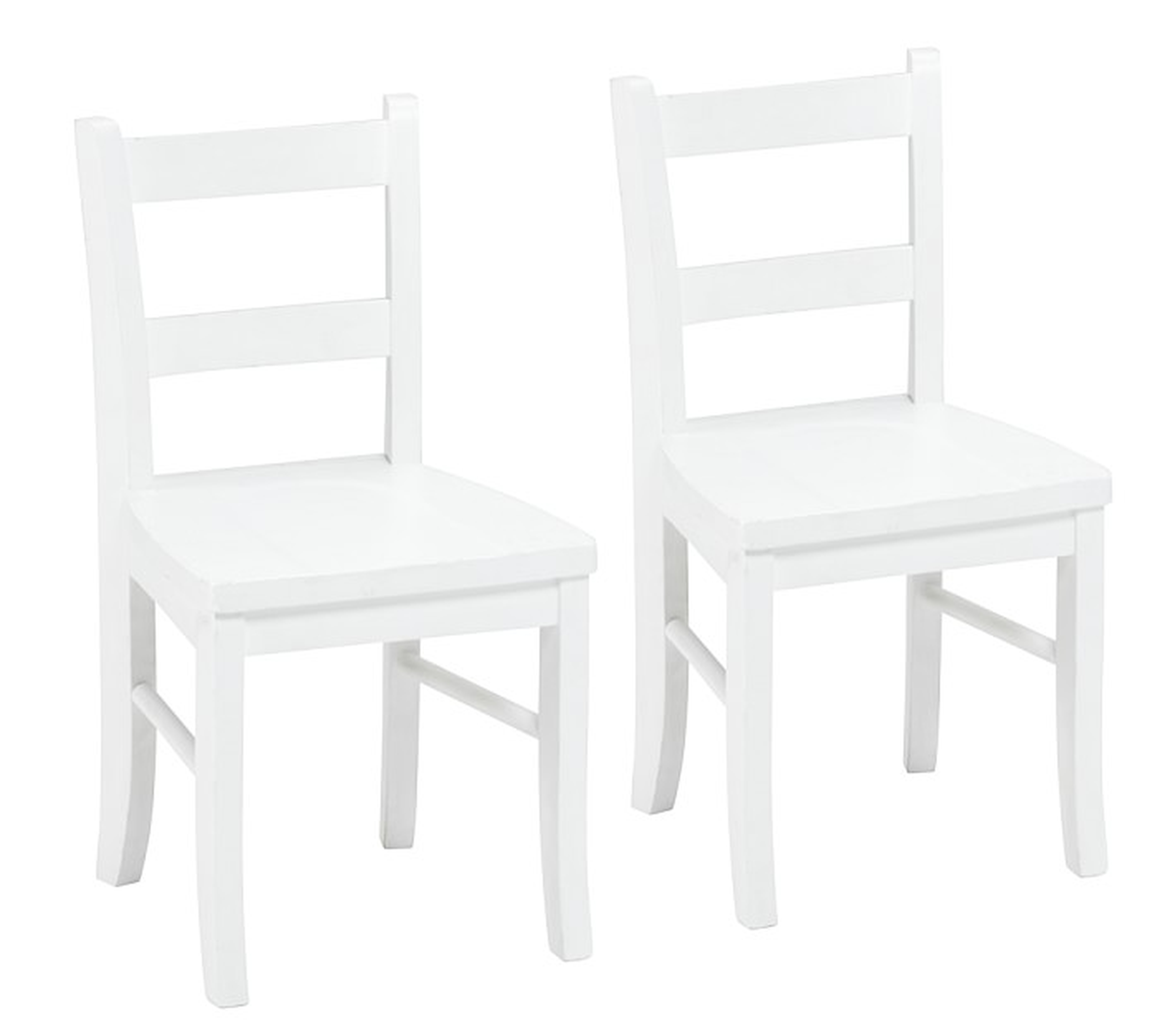 My First Chairs, Set of 2, Simply White - Pottery Barn Kids