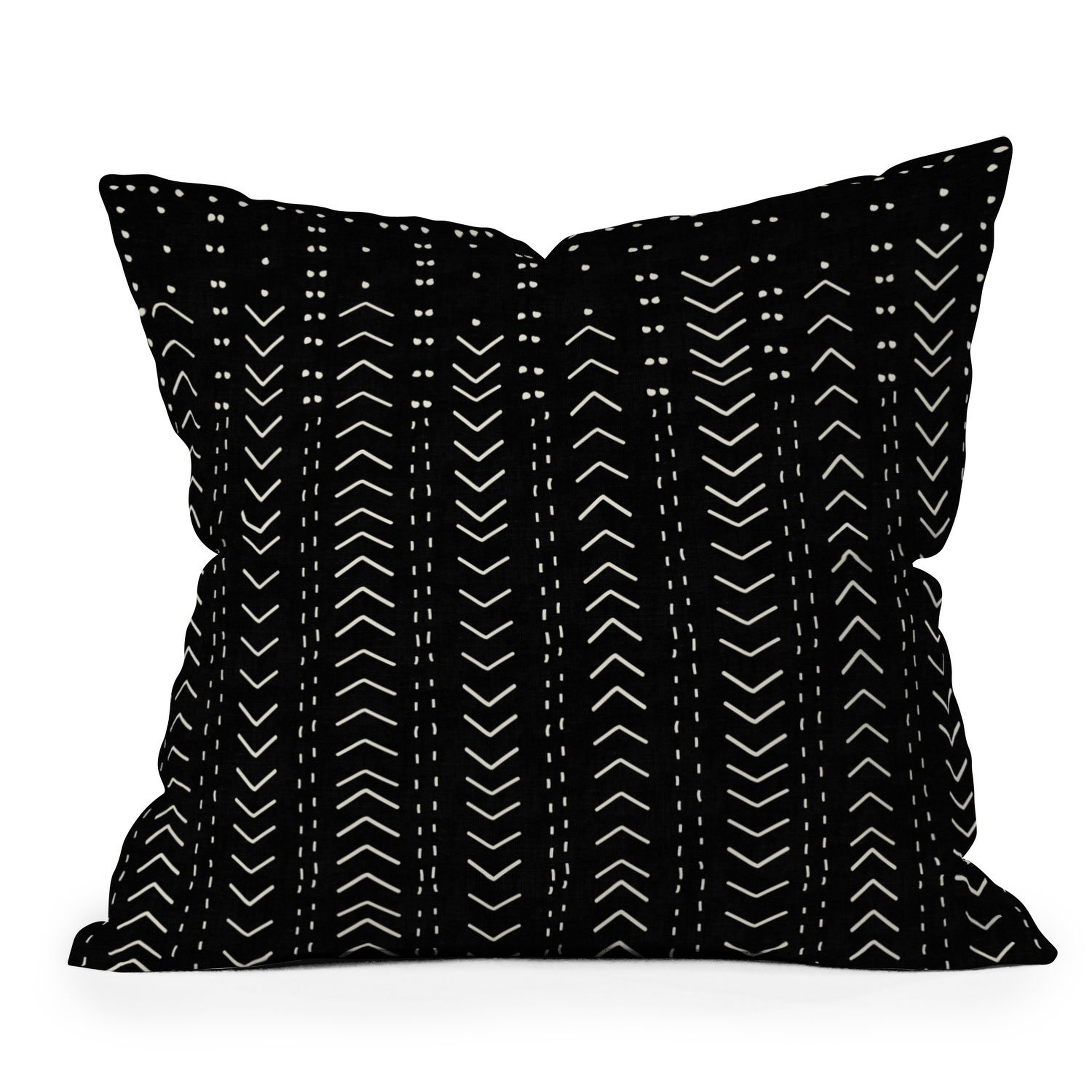 Iveta Abolina Mud Cloth Inspo VIII Throw Pillow WITH INSERT - Wander Print Co.