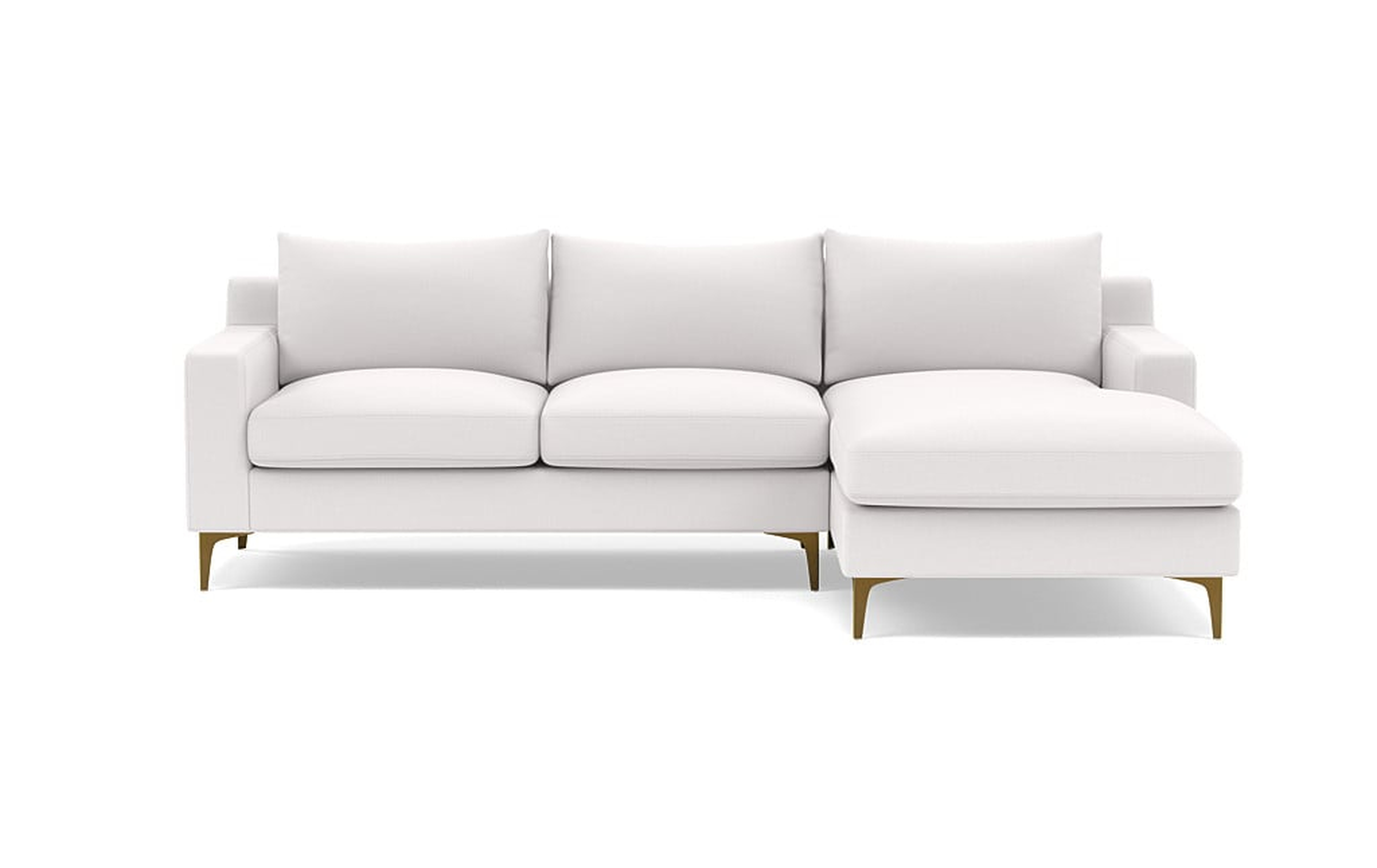 SLOAN Right Chaise Sectional Pearl - Interior Define