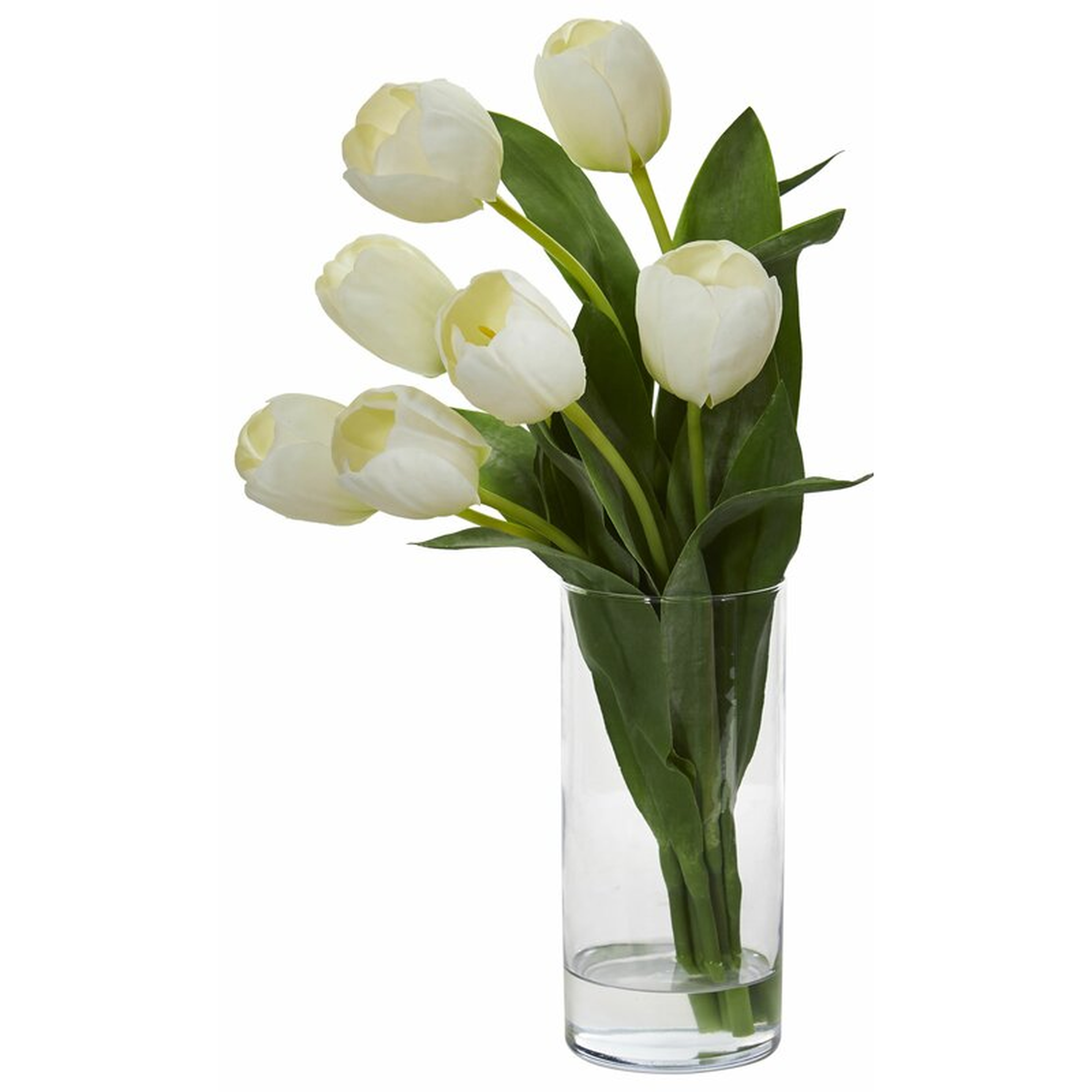 Tulip Floral Arrangement in Cylinder Vase - Wayfair