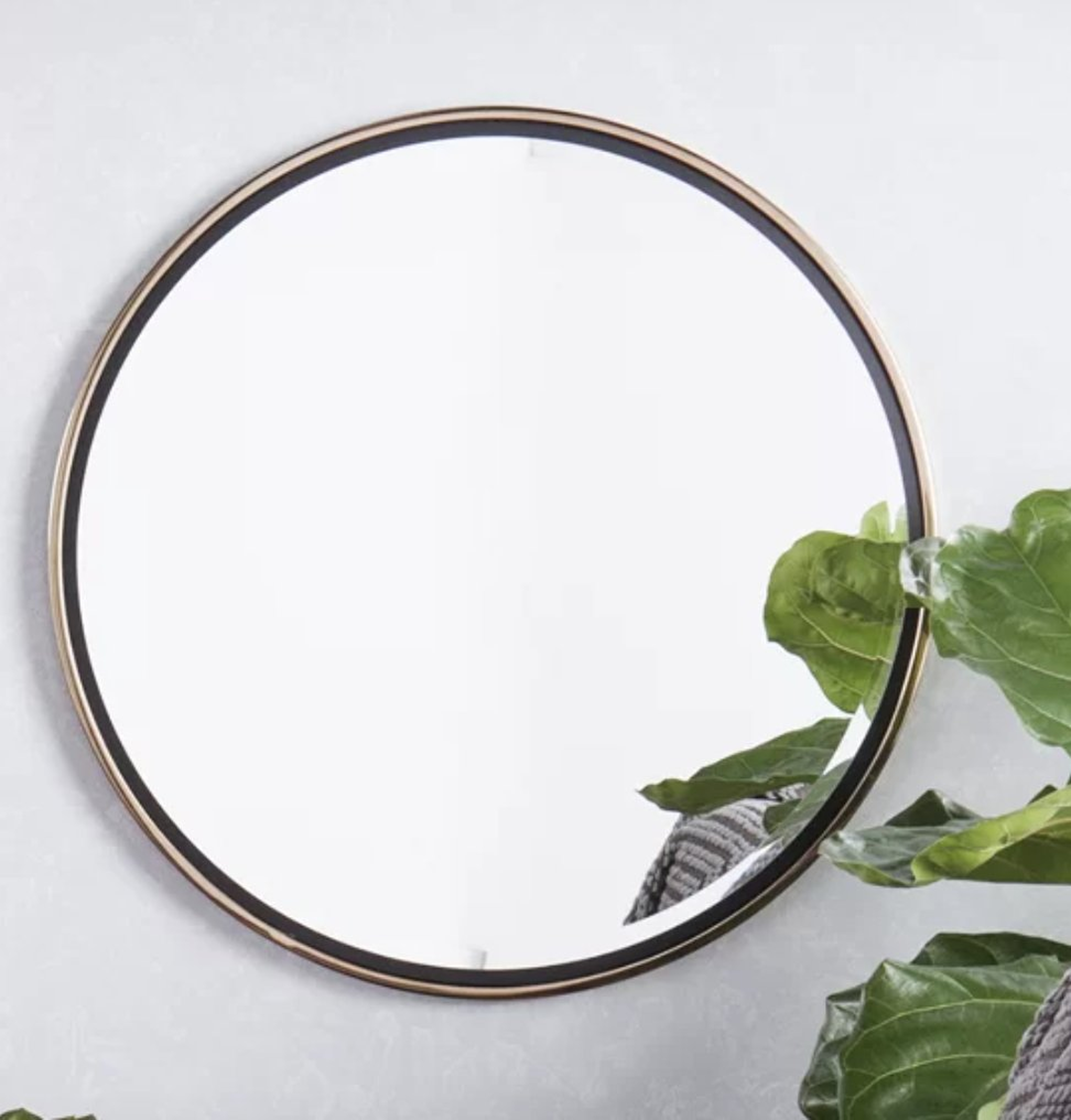 Contemporary Round Wall Mirror - Wayfair