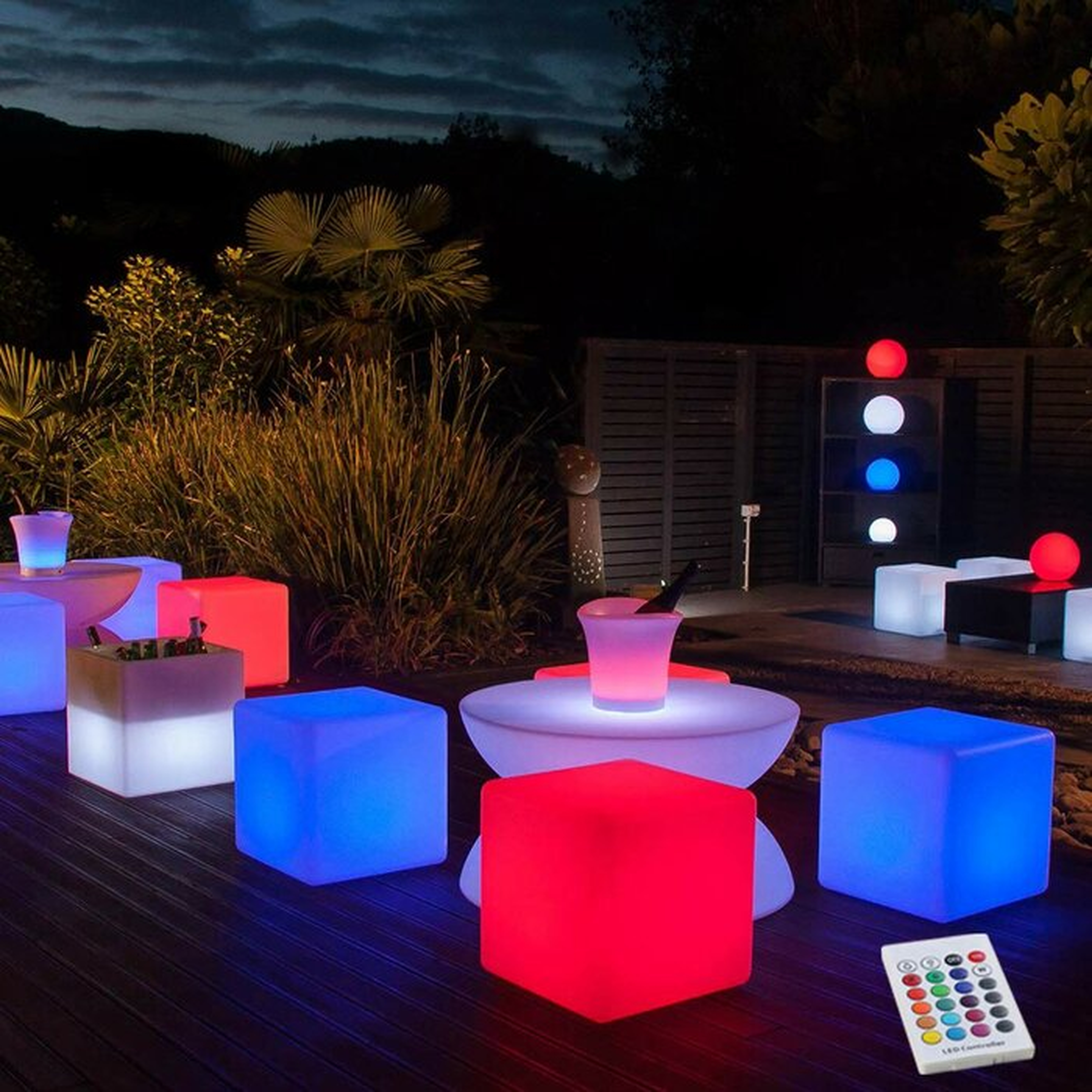 Lamarck Cube Battery Powered LED Floor Lamp - Wayfair