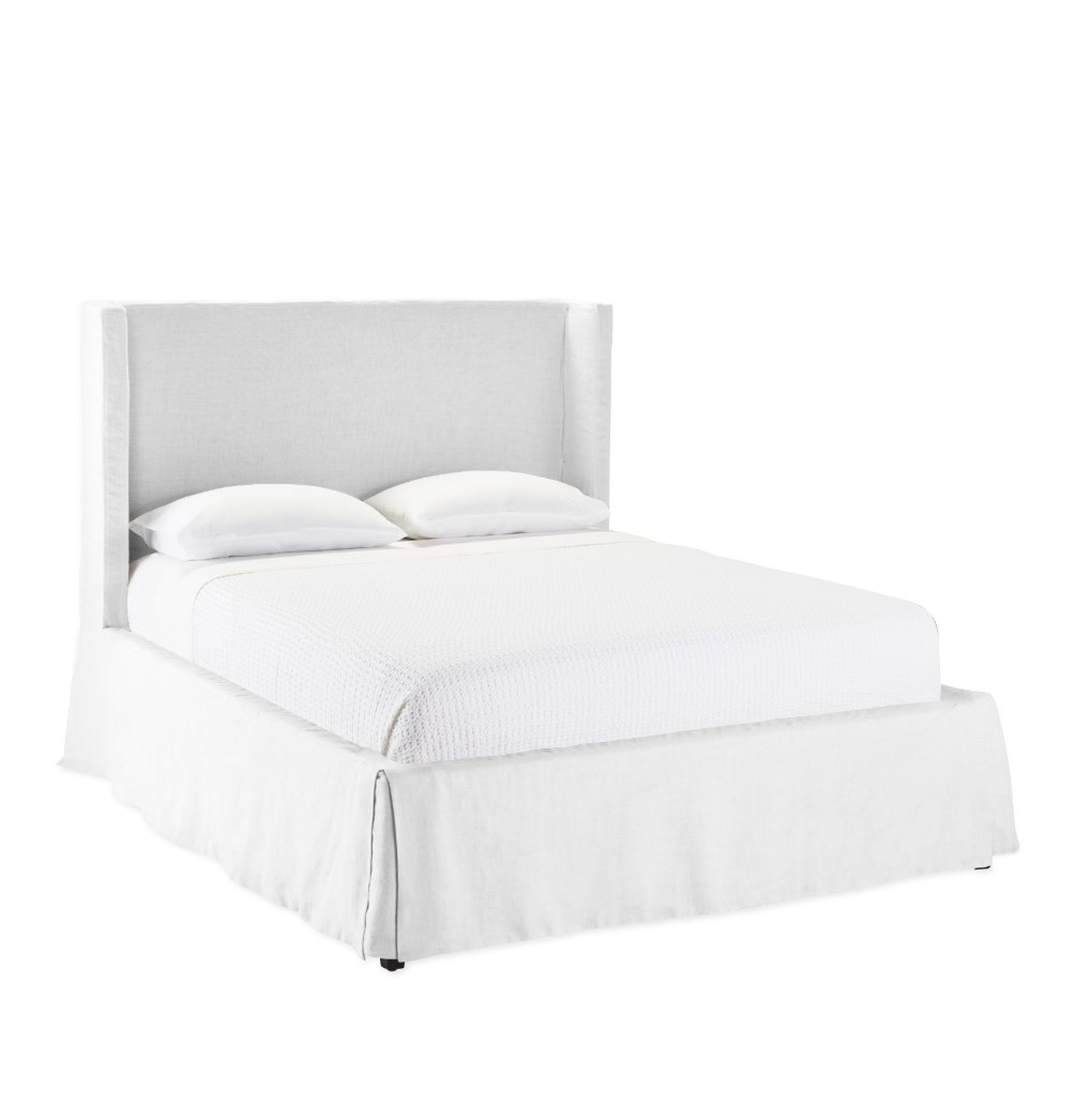 Tall Broderick Slipcovered Bed - Serena and Lily